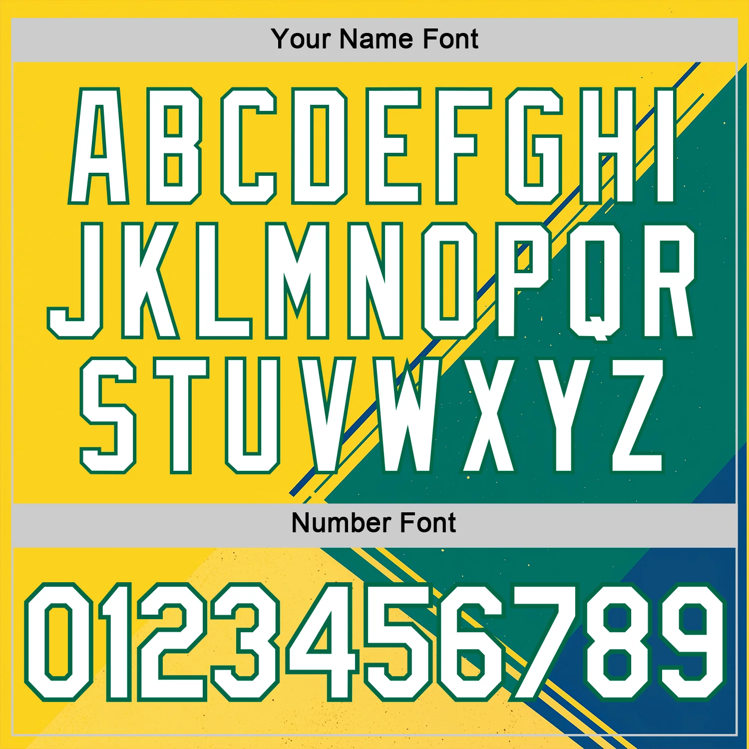Custom Yellow White-Kelly Green 3D Pattern Design Brazil Jamaica Sportswear Performance T-Shirt - Image 4
