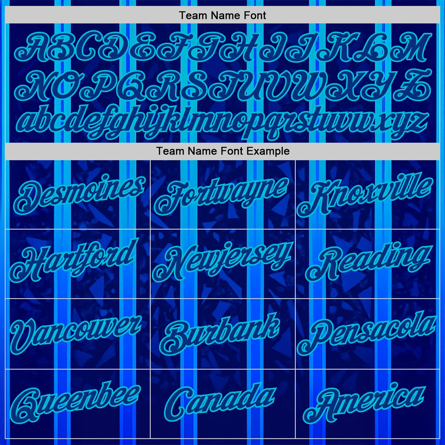 Custom Blue Royal-Lakes Blue 3D Pattern Design Classic Geometric Shape Stripe Sportswear Performance T-Shirt - Image 3