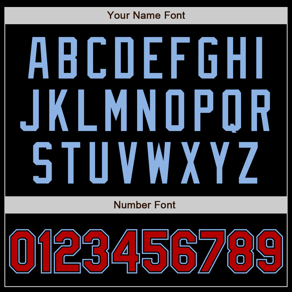 Custom Black Red-Light Blue Authentic Baseball Jersey - Image 8
