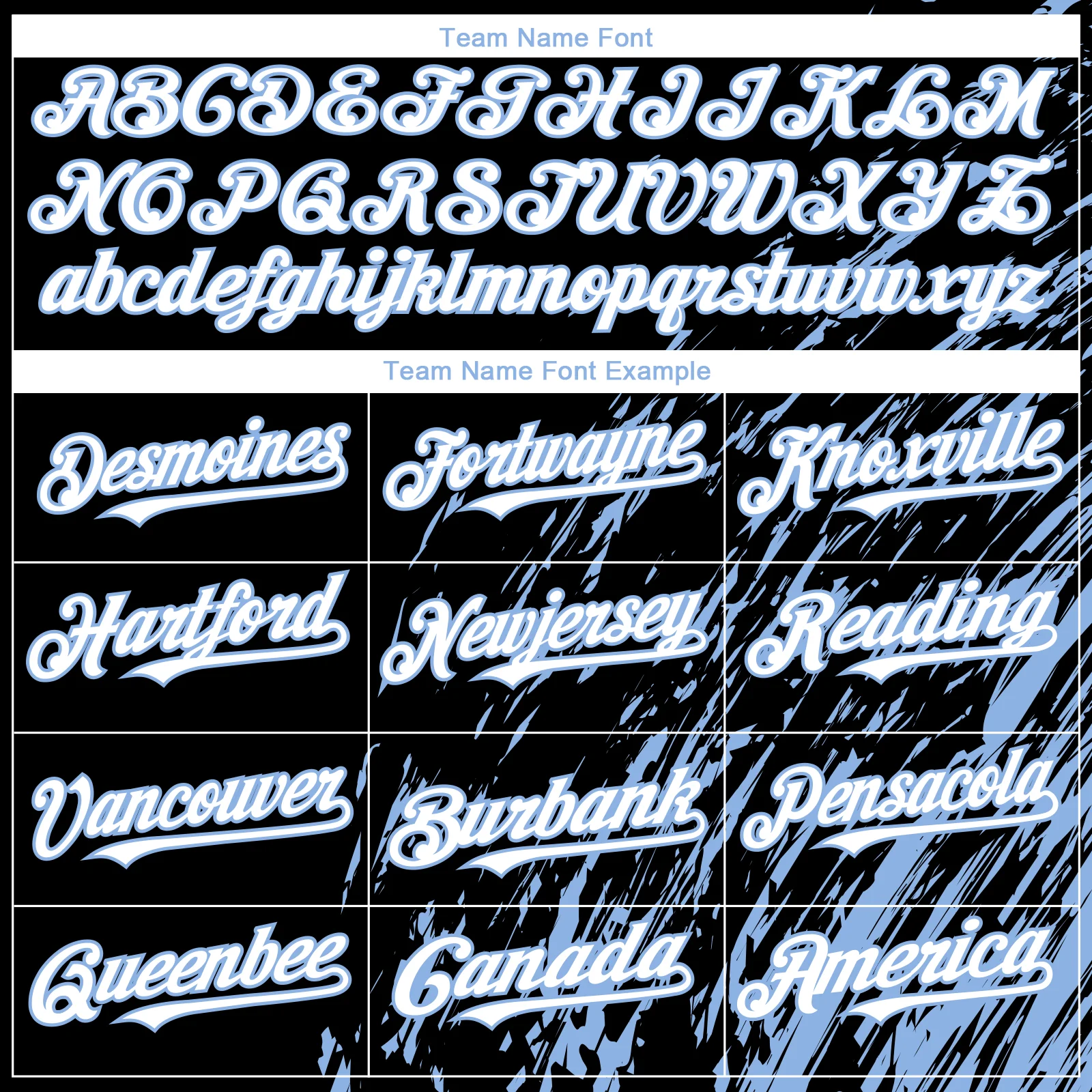 Custom Black White-Light Blue Paint Stroke Grunge Streak Authentic Baseball Jersey - Image 4