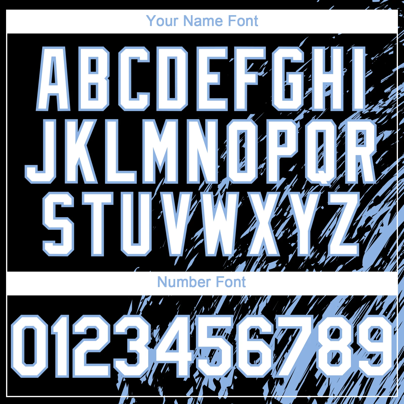 Custom Black White-Light Blue Paint Stroke Grunge Streak Authentic Baseball Jersey - Image 5