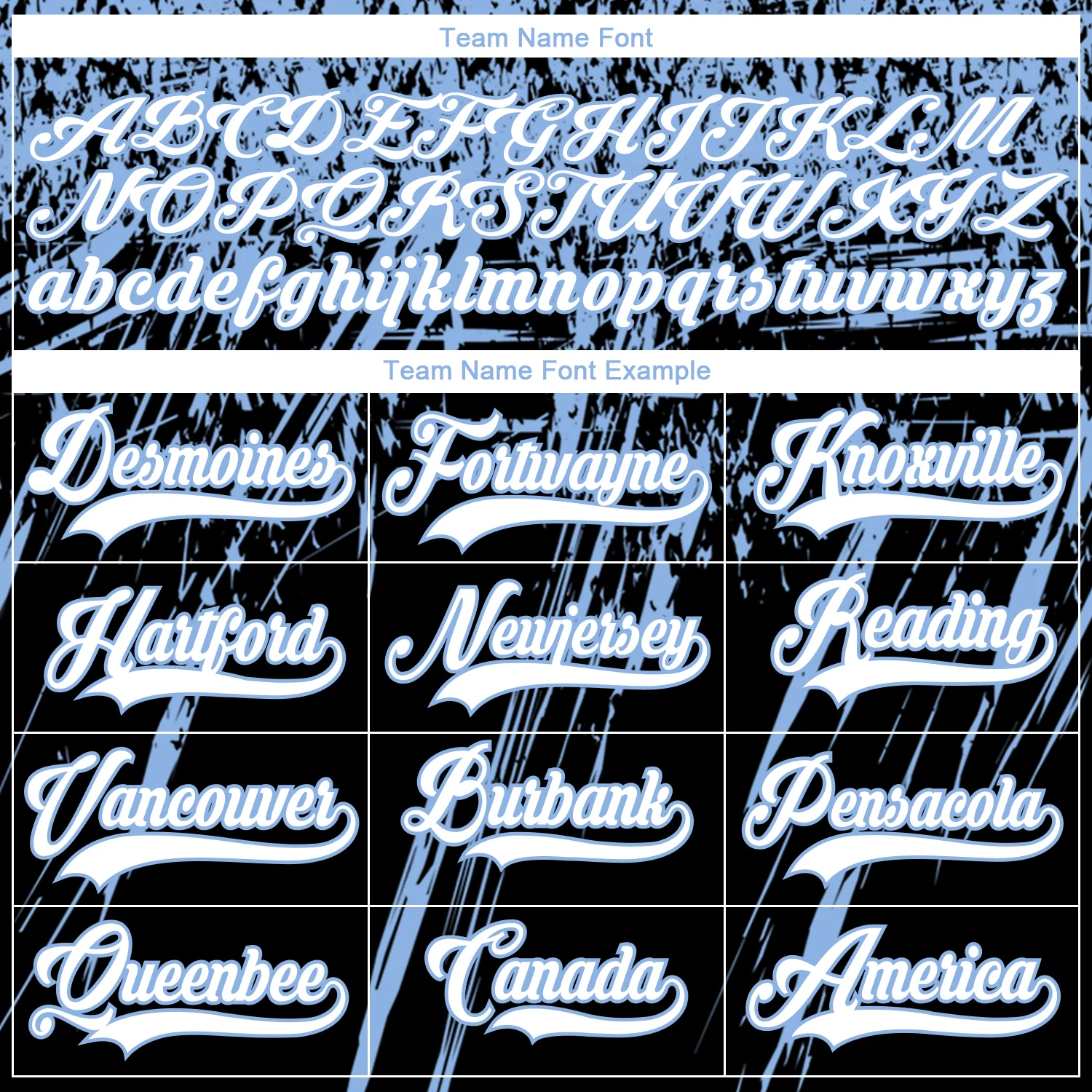 Custom Black White-Light Blue 3D Splash Hockey Lace Neck Jersey - Image 4