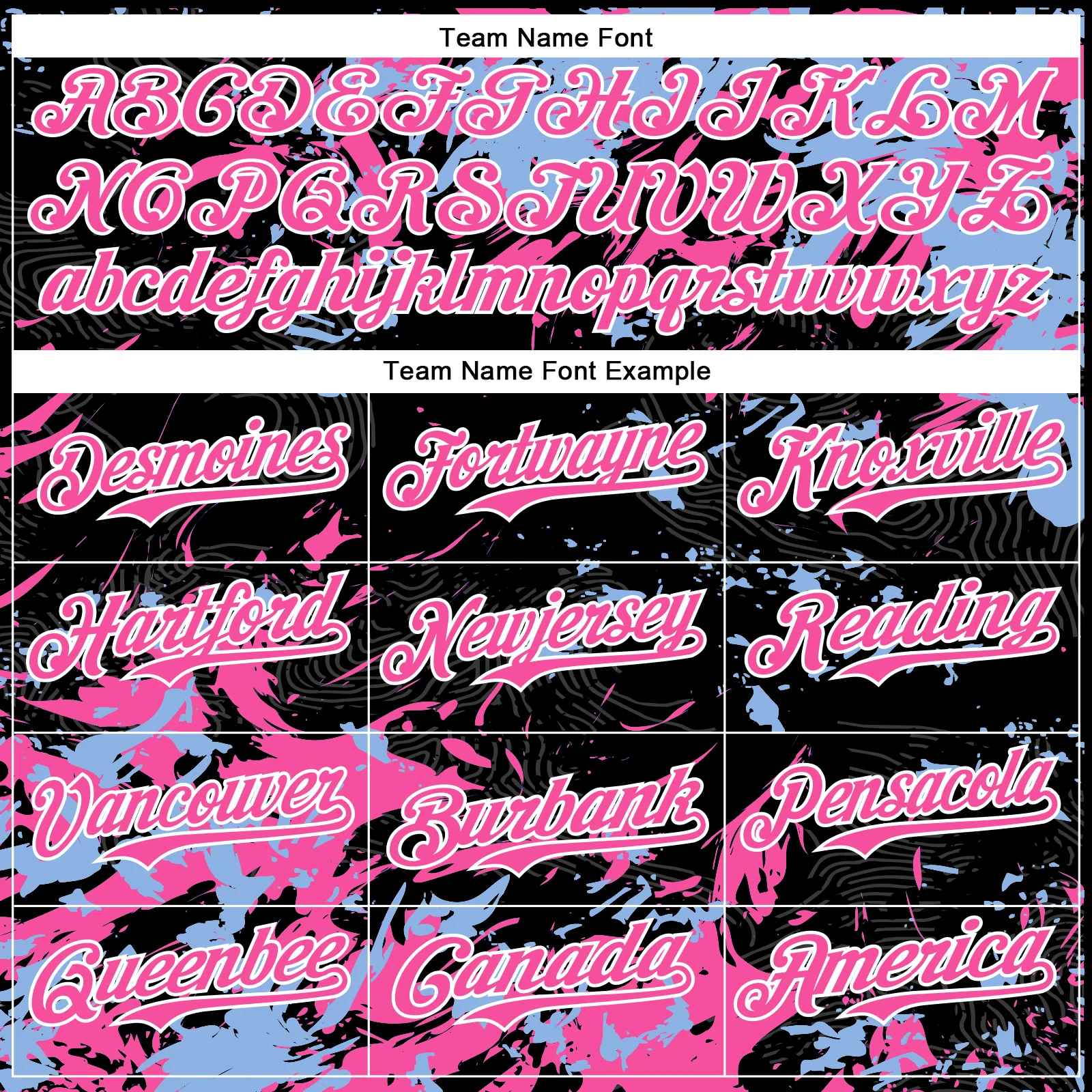Custom Black Pink Light Blue-White Splash Bomber Full-Snap Varsity Letterman Hoodie Jacket - Image 5