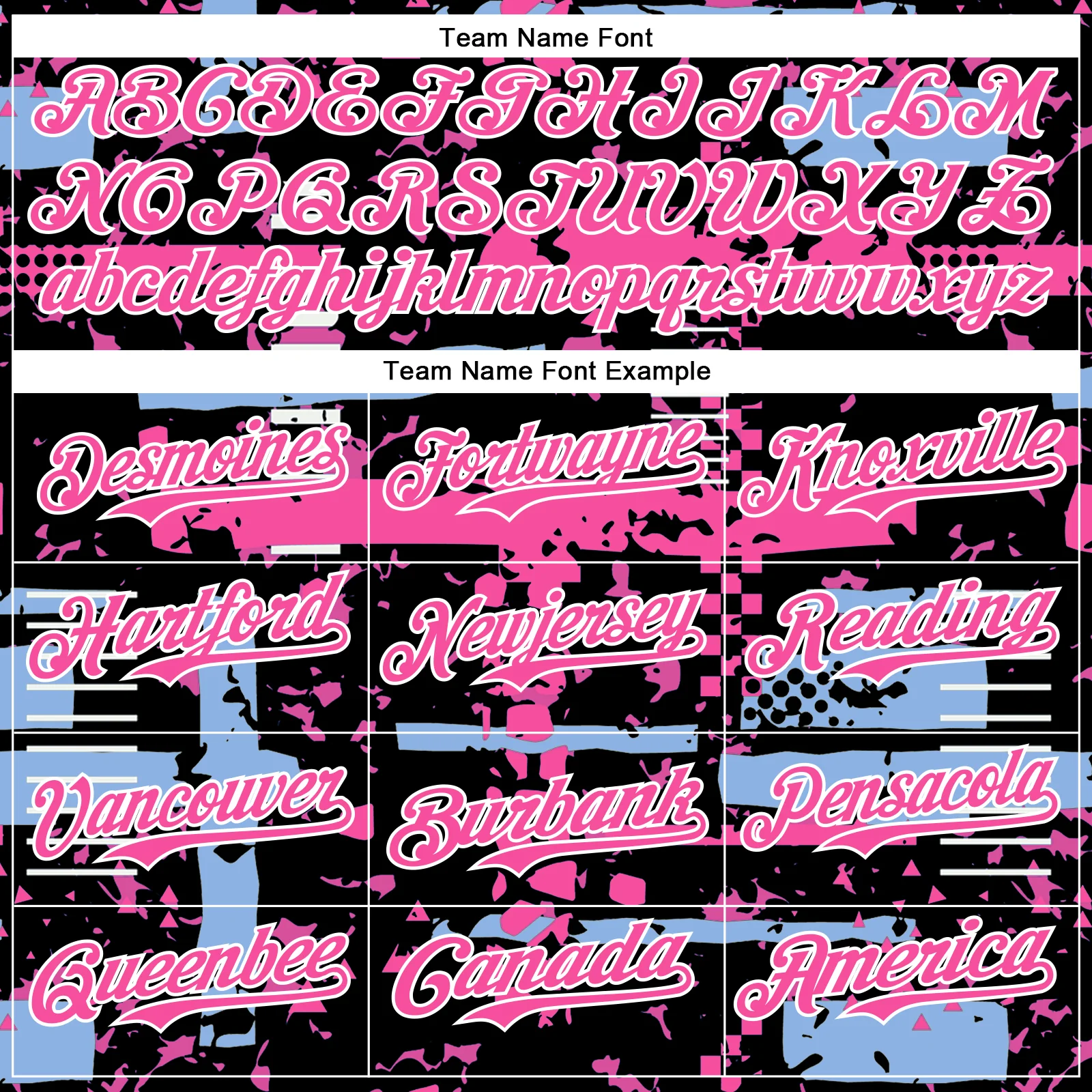 Custom Black Pink Light Blue-White Abstract Fragment Shape Bomber Full-Snap Varsity Letterman Hoodie Jacket - Image 5
