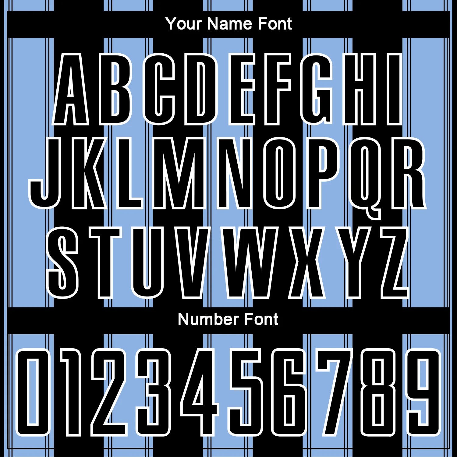 Custom Black Light Blue-White Line Sublimation Soccer Uniform Jersey - Image 6