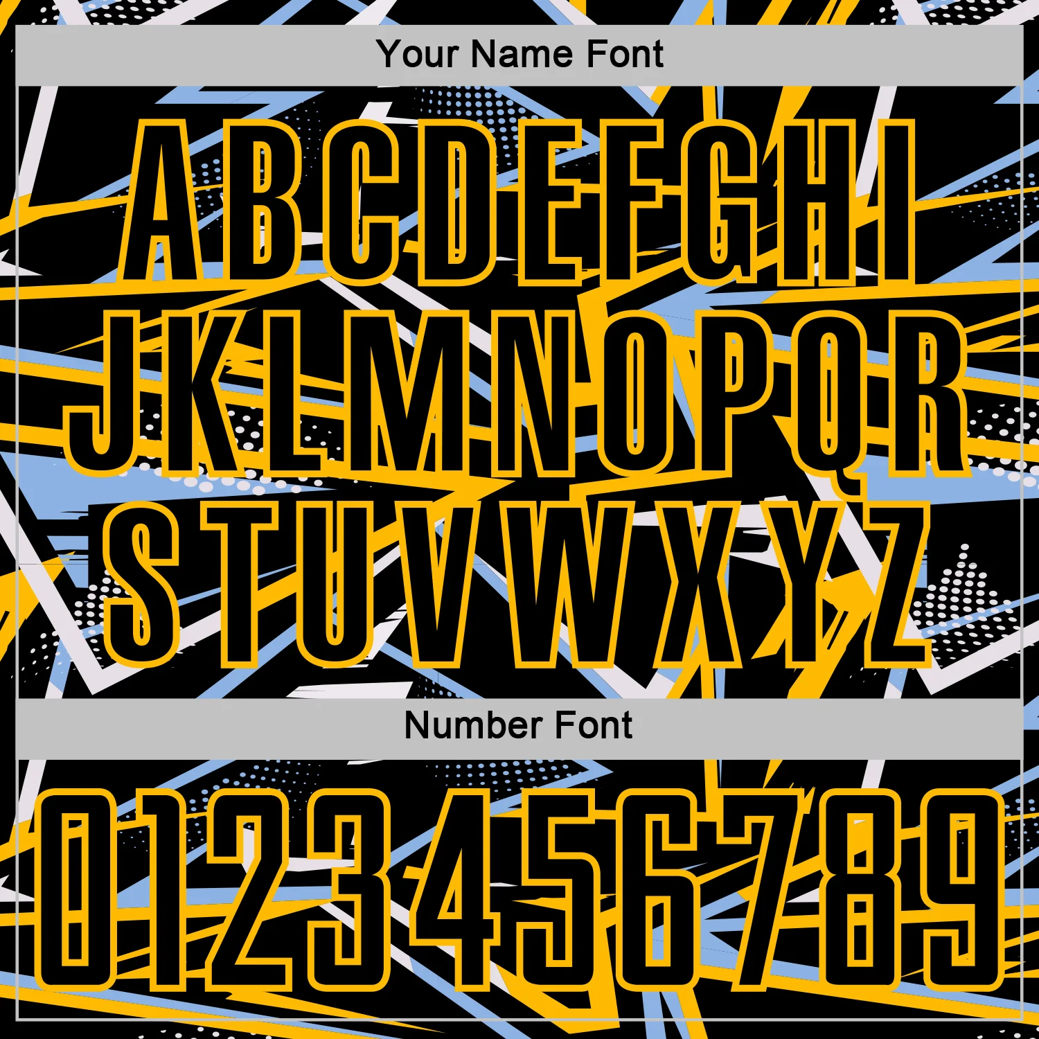 Custom Black Light Blue Gold-White Abstract Geometric Stripes Sports Sublimation Soccer Uniform Jersey - Image 6