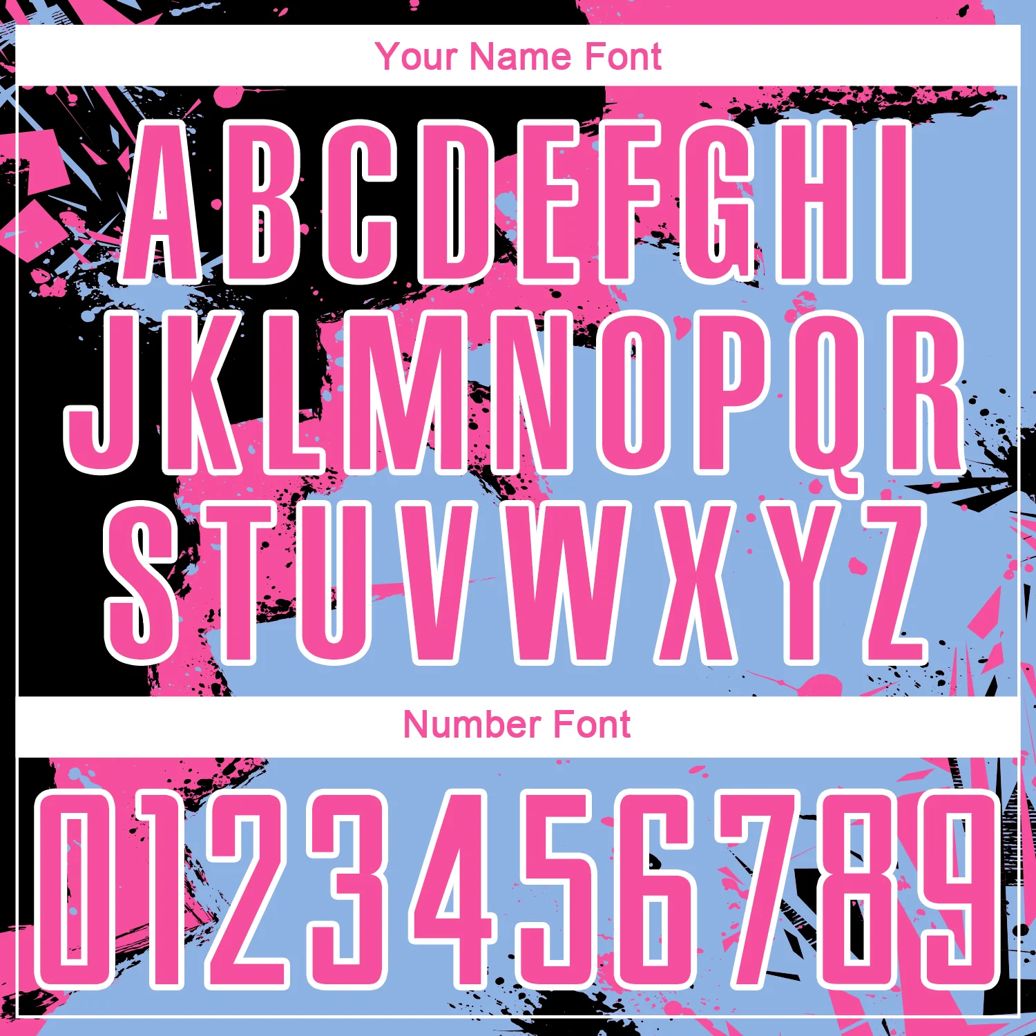 Custom Black Pink-Light Blue Spalsh Sublimation Soccer Uniform Jersey - Image 6
