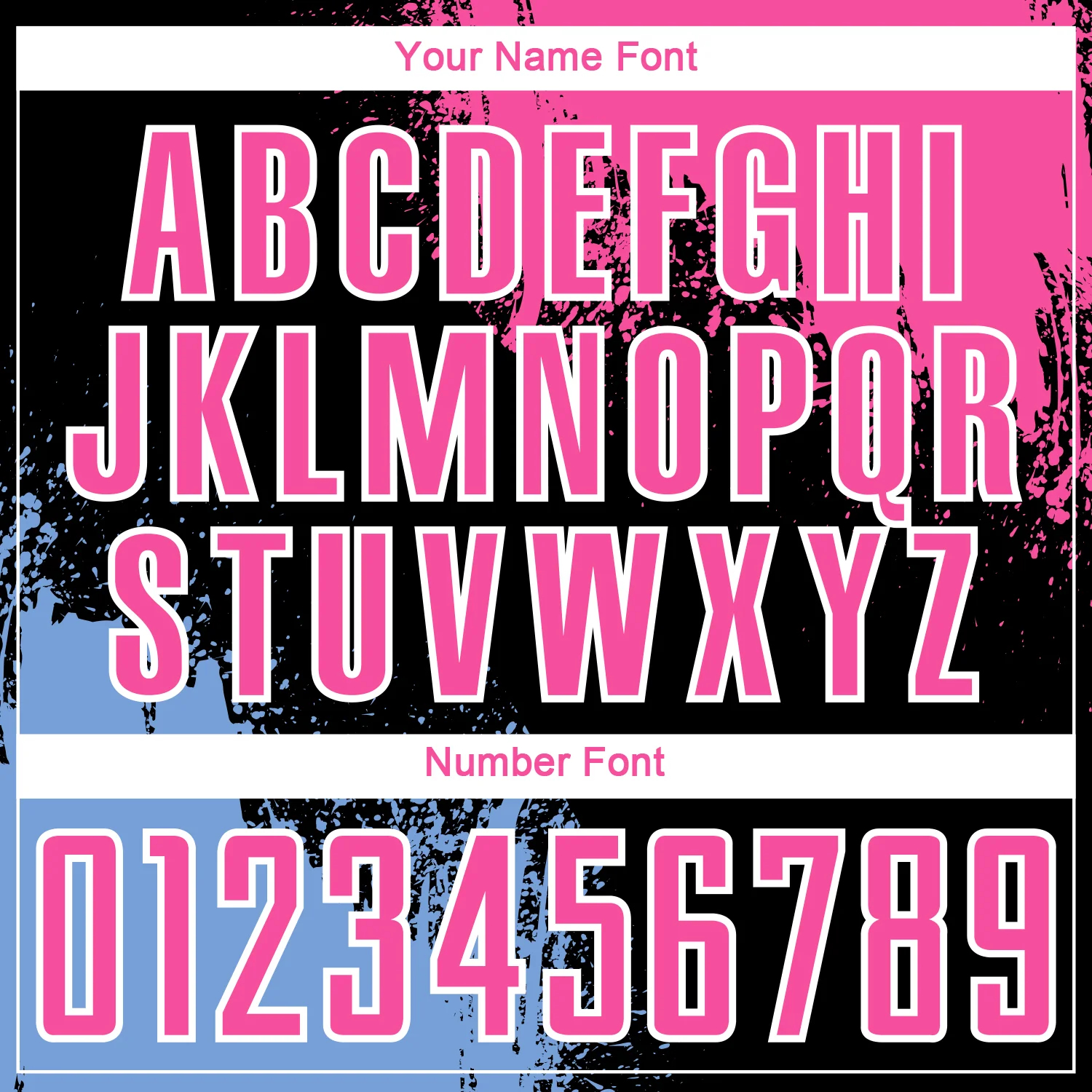 Custom Black Pink Light Blue-White Abstract Brush Stroke Sports Sublimation Soccer Uniform Jersey - Image 6