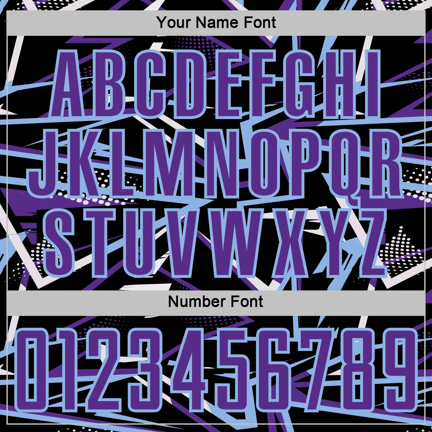 Custom Black Purple Light Blue-White Abstract Geometric Stripes Sports Sublimation Soccer Uniform Jersey - Image 6