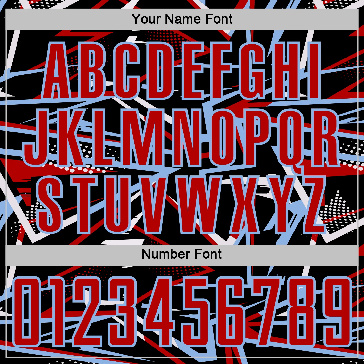 Custom Black Red Light Blue-White Abstract Geometric Stripes Sports Sublimation Soccer Uniform Jersey - Image 6