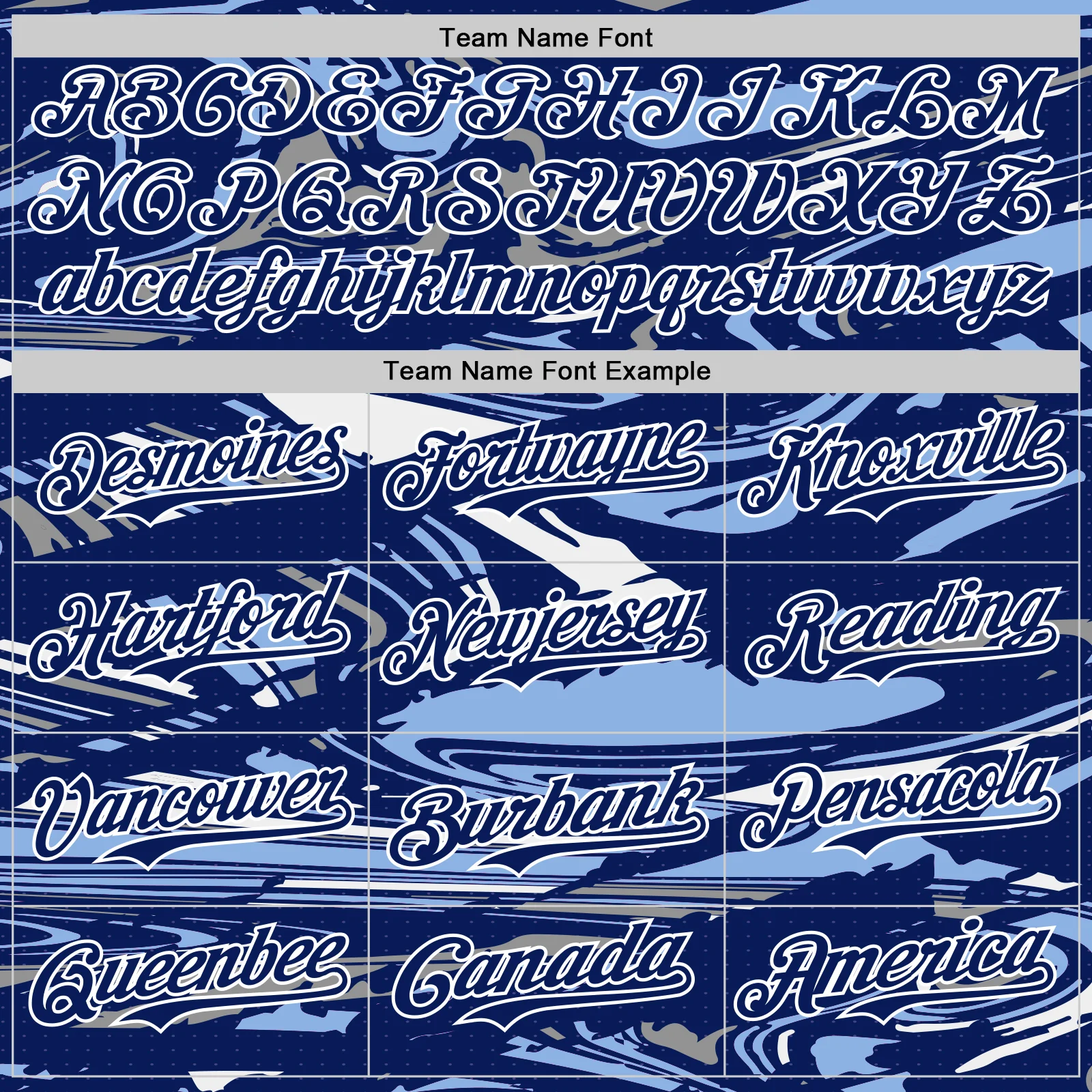 Custom Figure Royal Light Blue-White Fluid Pattern Bomber Full-Snap Varsity Letterman Hoodie Jacket - Image 5