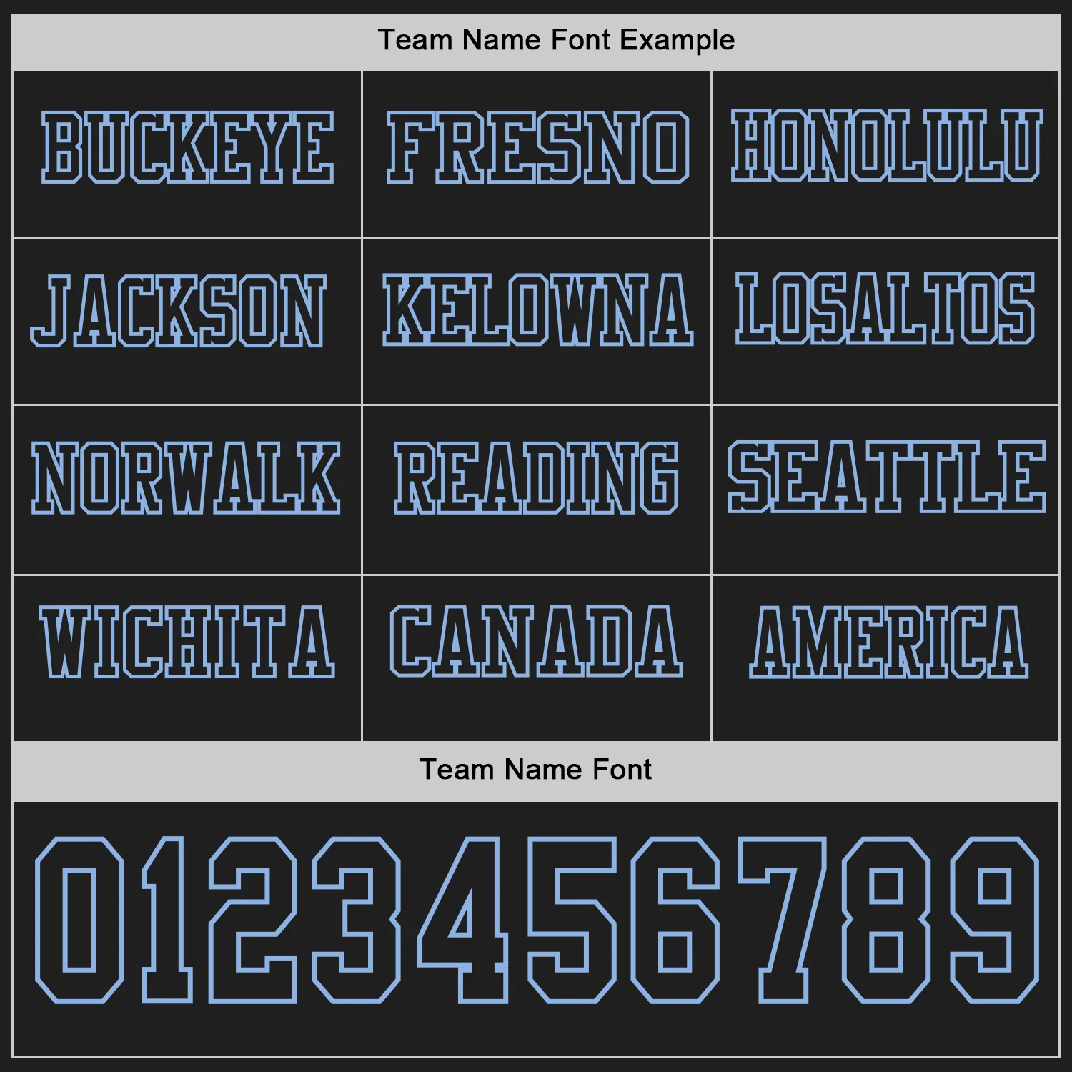 Custom Black Light Blue Long Sleeve Authentic Football Jersey - Image 3