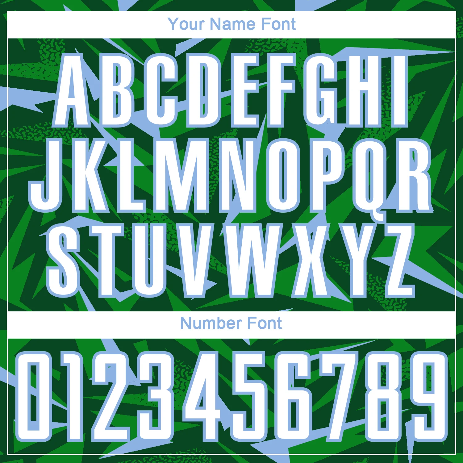 Custom Green White Light Blue-Grass Green Cyber Mecha E-sport Geometric Shards Spike Sublimation Soccer Uniform Jersey - Image 6