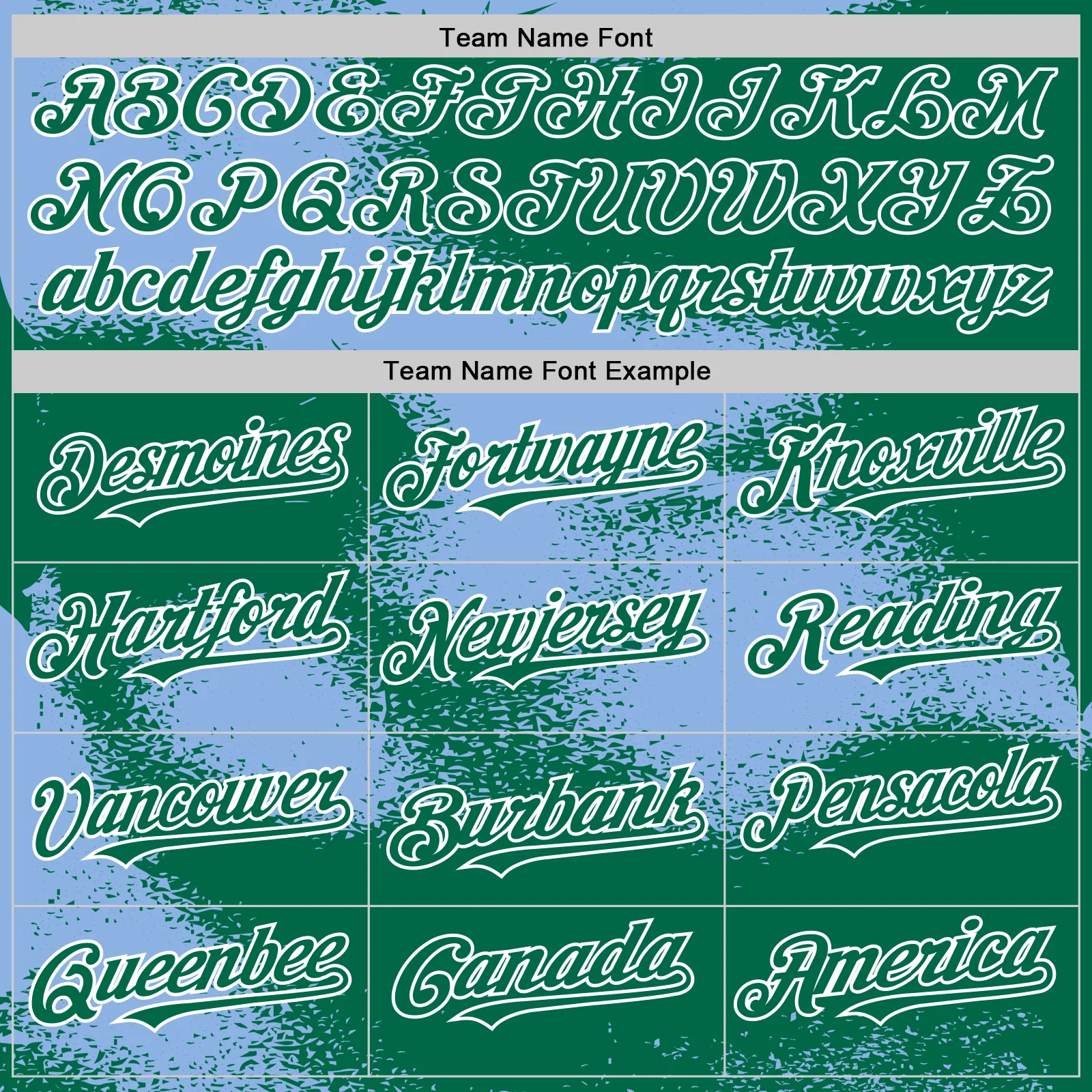 Custom Kelly Green Light Blue-White Abstract Color Blocks Fragment Pattern Bomber Full-Snap Varsity Letterman Hoodie Jacket - Image 5