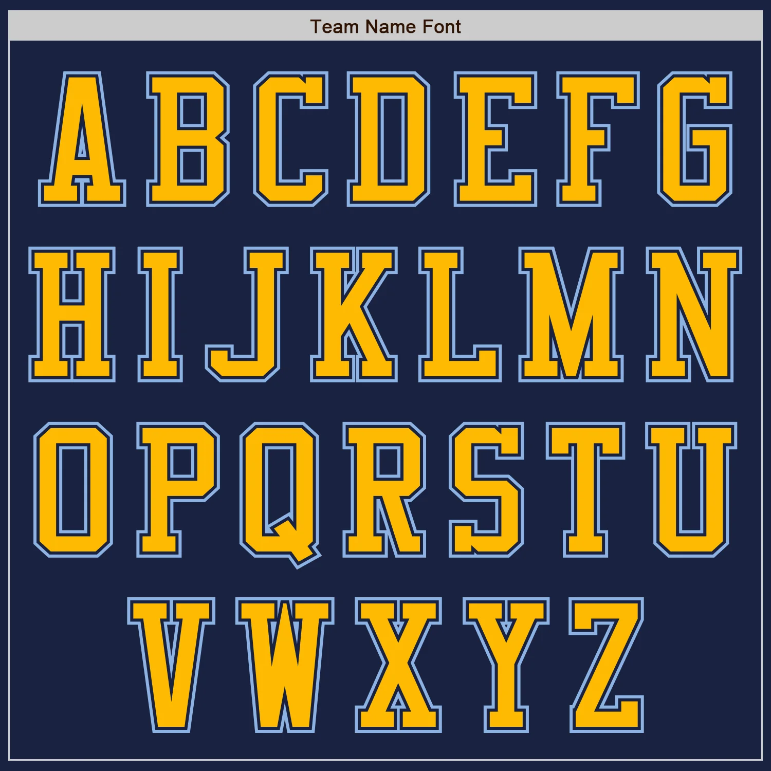 Custom Navy Gold-Light Blue Authentic Baseball Jersey - Image 3
