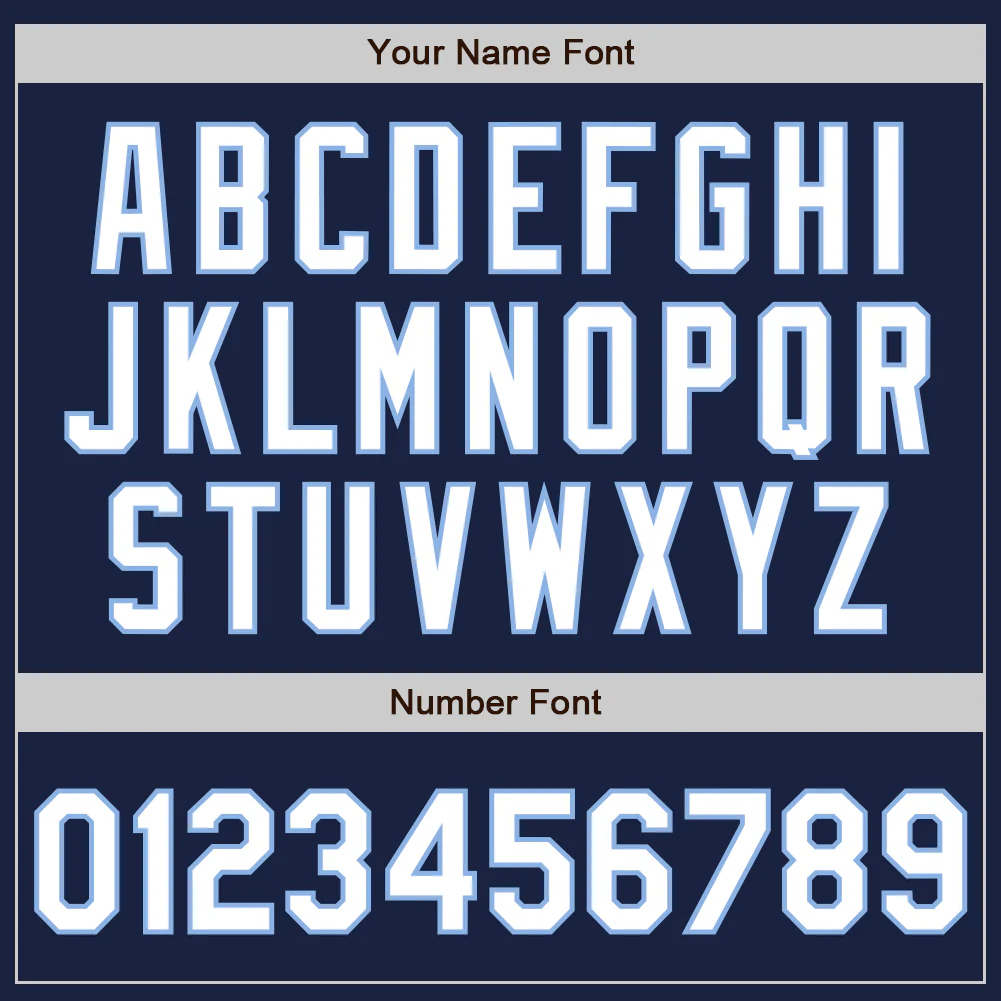 Custom Navy White-Light Blue Authentic Baseball Jersey - Image 4