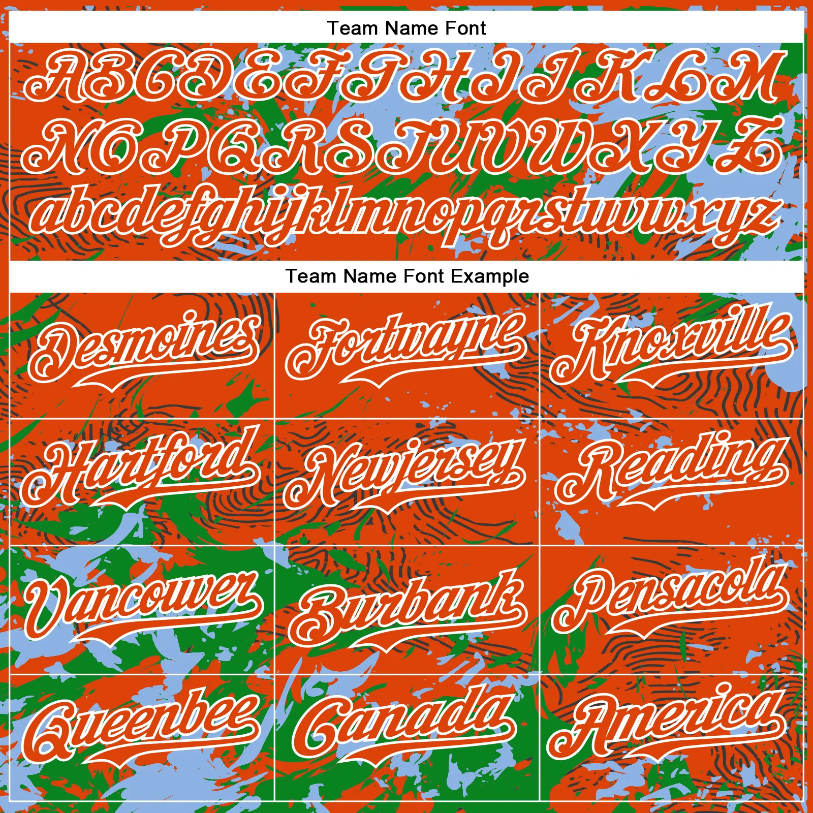 Custom Orange Light Blue Grass Green-White Splash Bomber Full-Snap Varsity Letterman Hoodie Jacket - Image 5