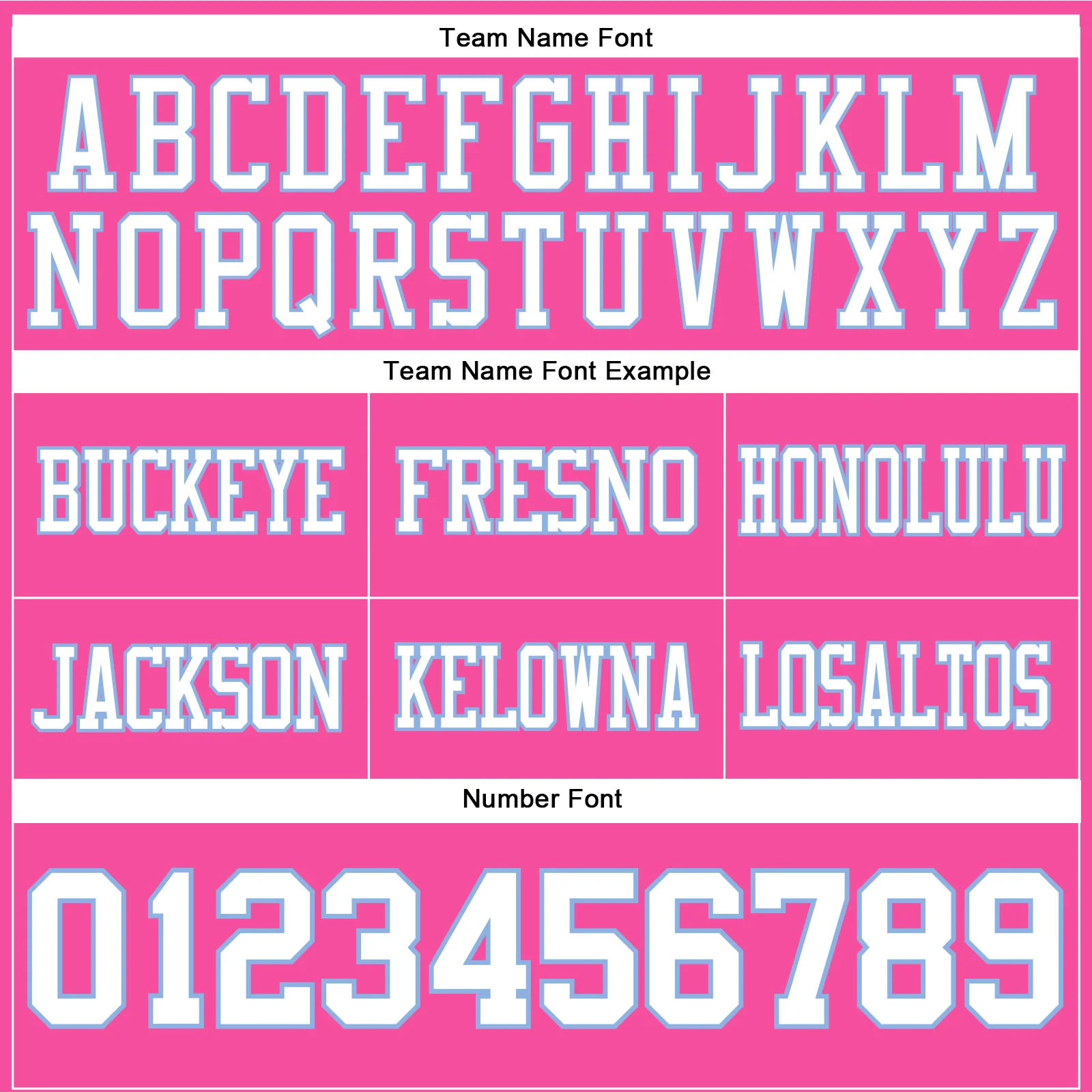 Custom Pink White-Light Blue Authentic Football Jersey - Image 4