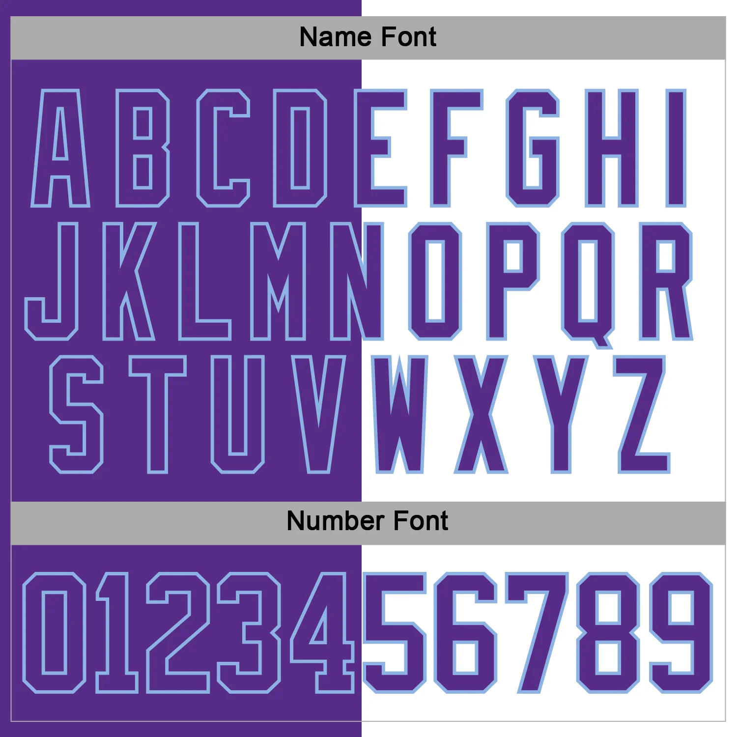 Custom Purple Light Blue-White Split Fashion Hockey Lace Neck Jersey - Image 5