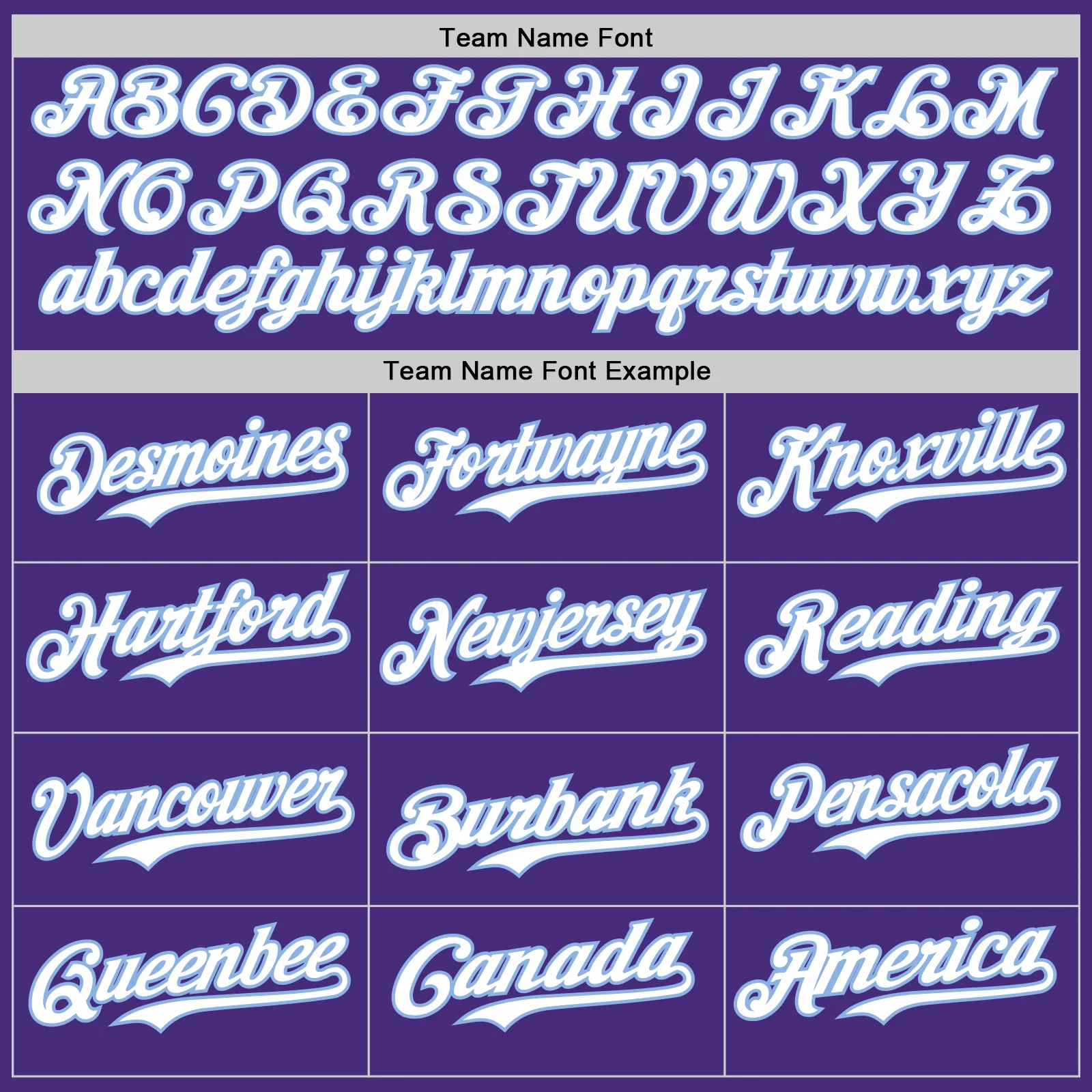 Custom Purple Light Blue Pinstripe White Authentic Two Tone Baseball Jersey - Image 4