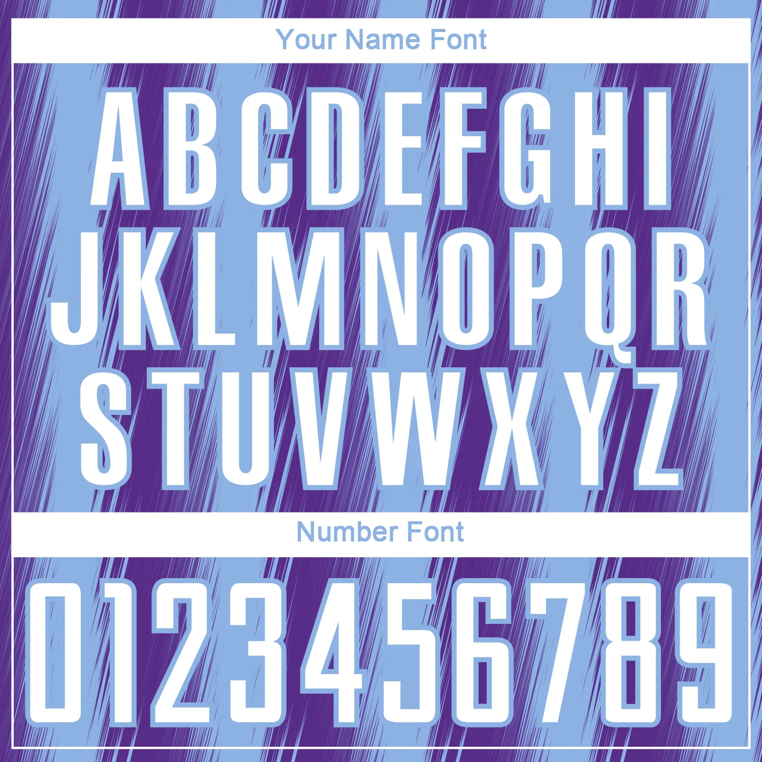 Custom Purple White-Light Blue Vertical Brush Stroke Stripes Sublimation Soccer Uniform Jersey - Image 6