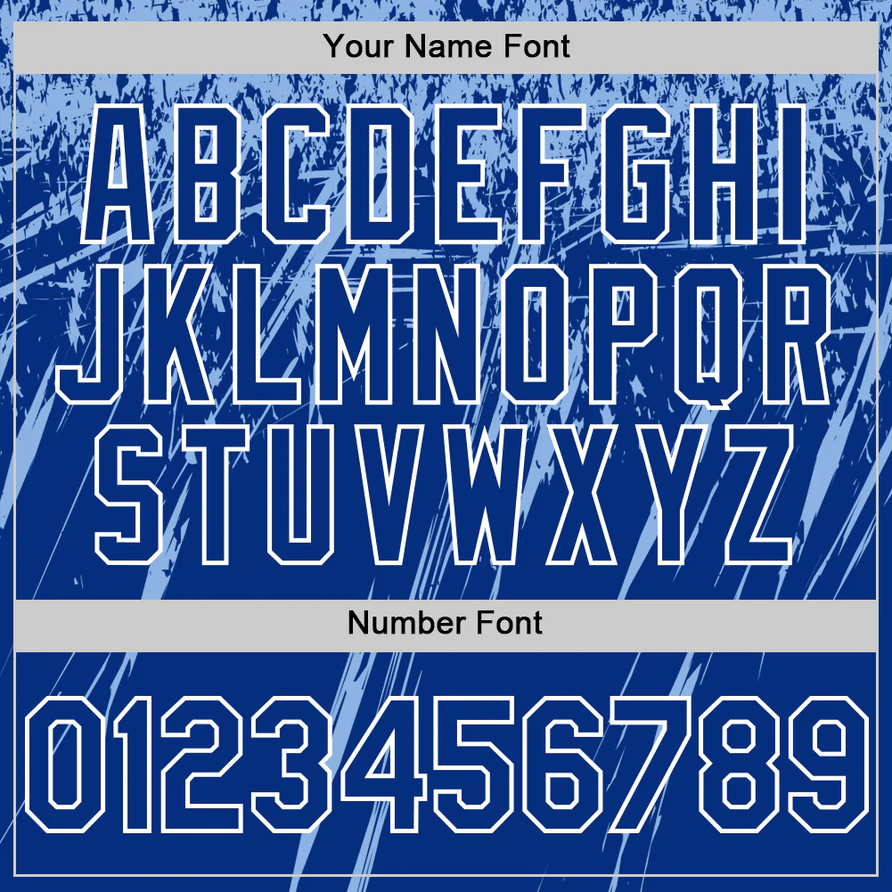 Custom Royal Light Blue-White Splash Bomber Full-Snap Varsity Letterman Hoodie Jacket - Image 6