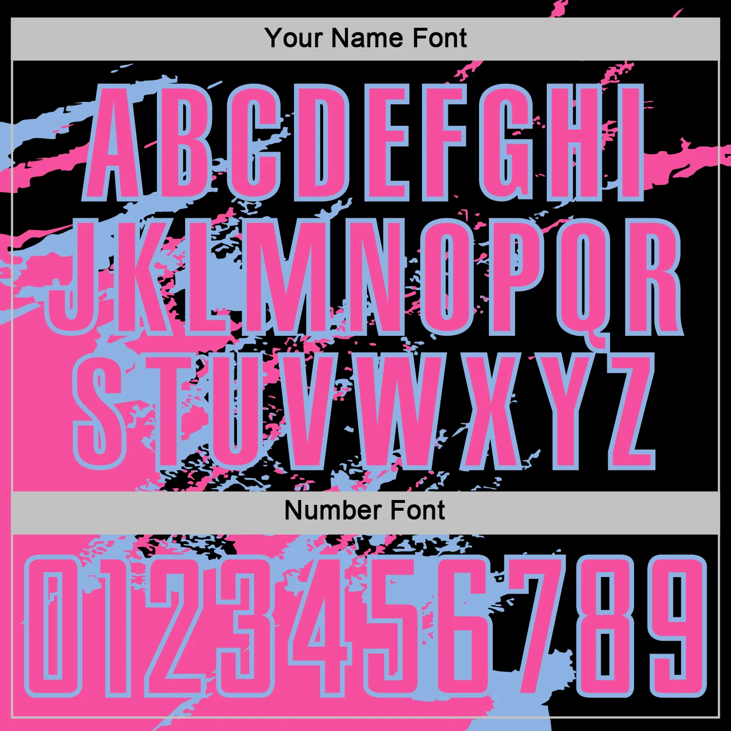 Custom Black Pink-Light Blue Abstract Fragment Art Splash Sports Sublimation Soccer Uniform Jersey - Image 6