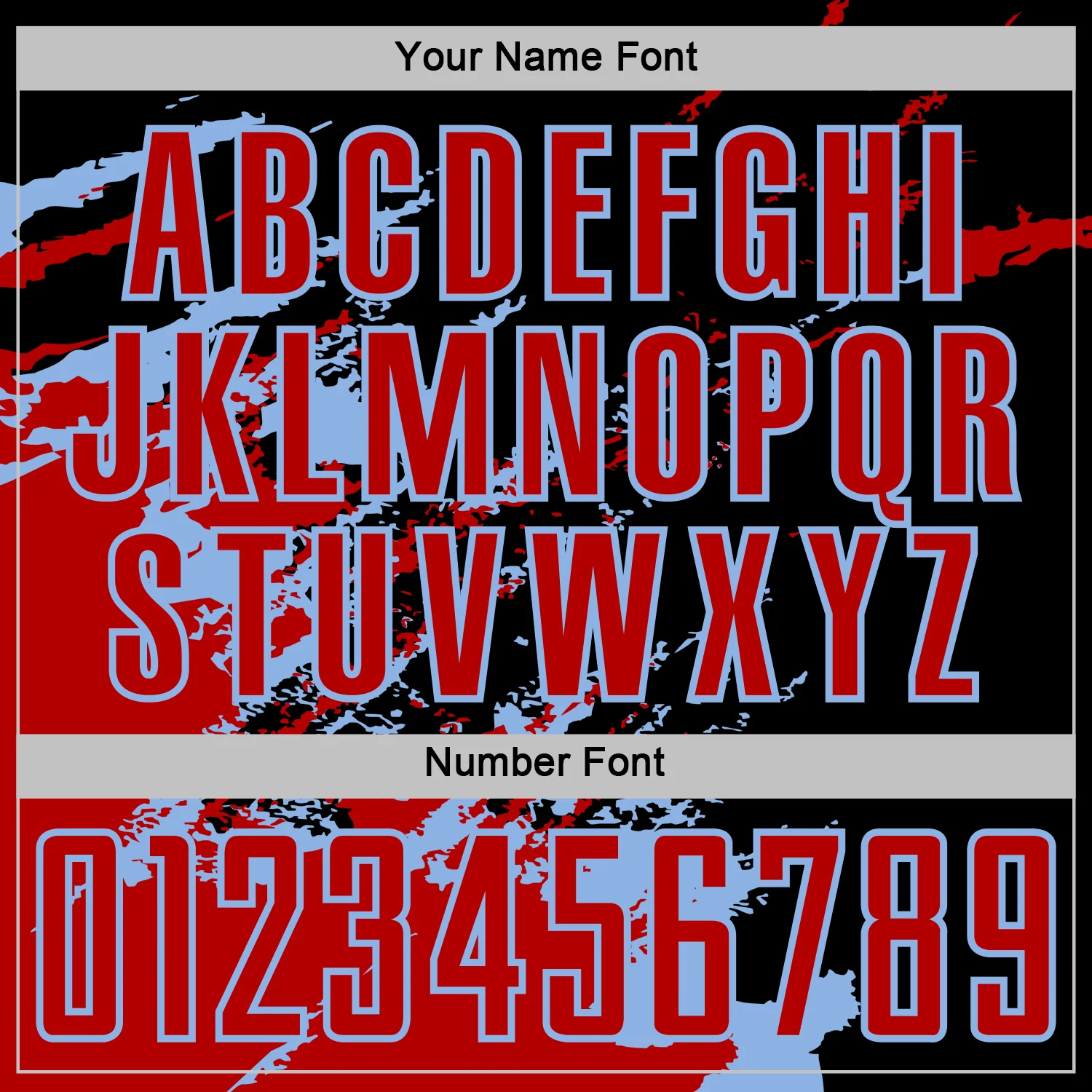 Custom Black Red-Light Blue Abstract Fragment Art Splash Sports Sublimation Soccer Uniform Jersey - Image 6