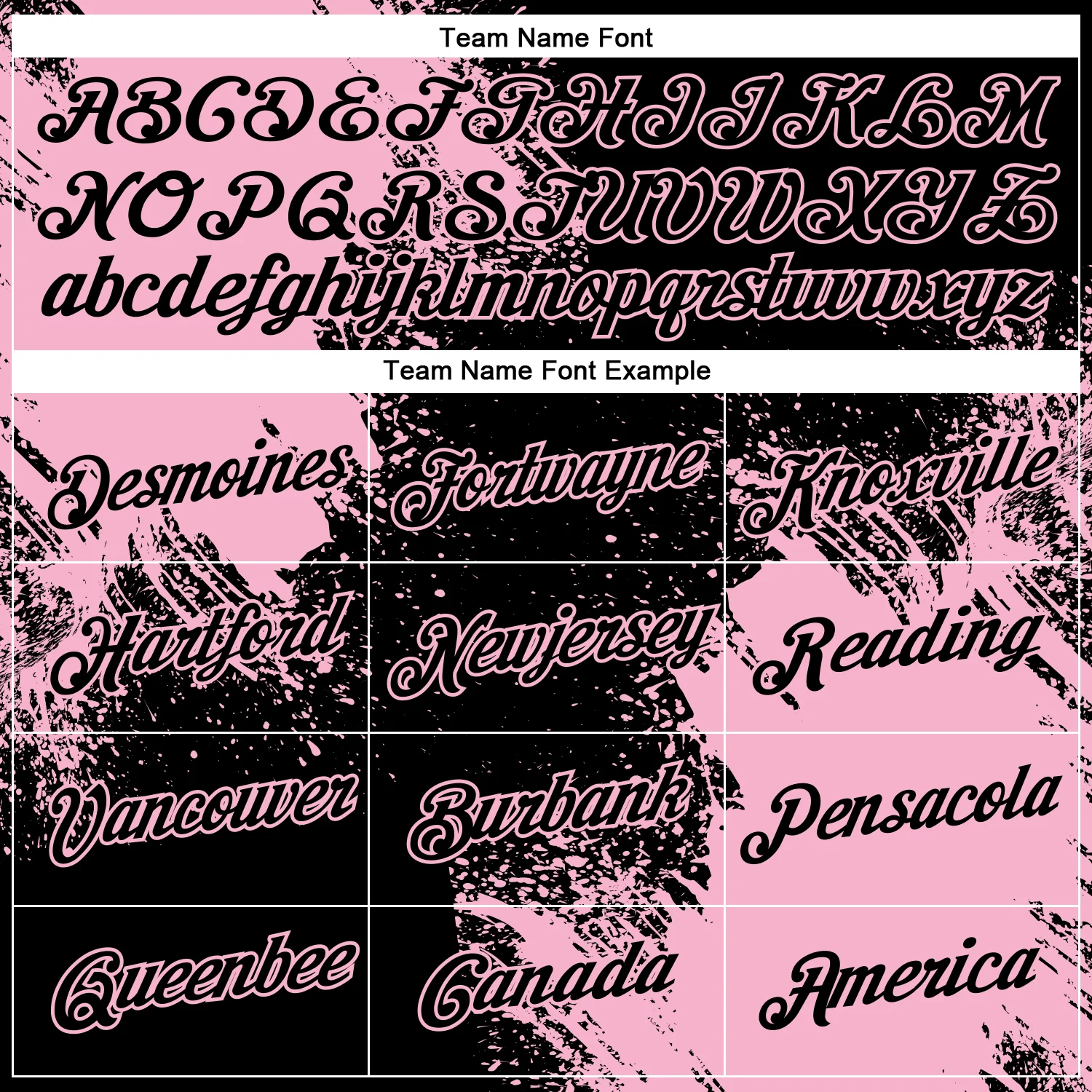 Custom Black Light Pink 3D Pattern Design Abstract Brush Stroke Performance T-Shirt - Image 3