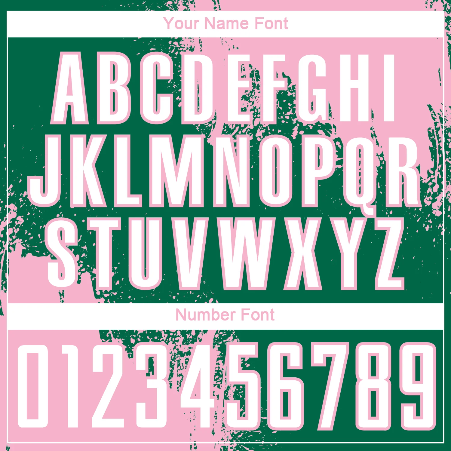 Custom Kelly Green White-Light Pink Abstract Brush Stroke Sports Sublimation Soccer Uniform Jersey - Image 6