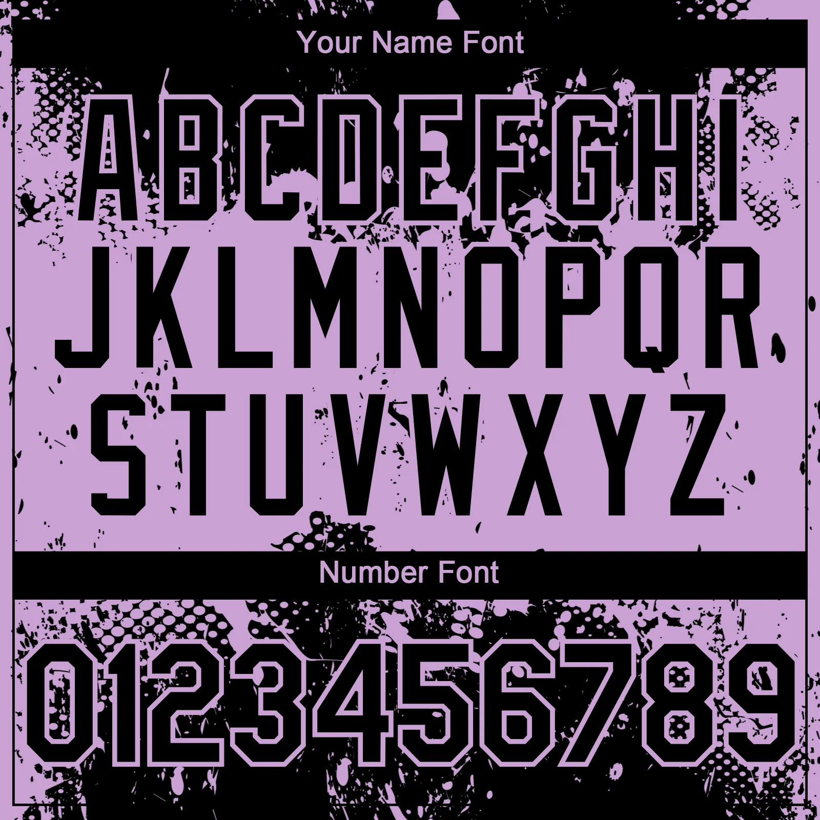 Custom Black Light Purple Abstract Splatter Grunge Paint Authentic Baseball Jersey - Image 5