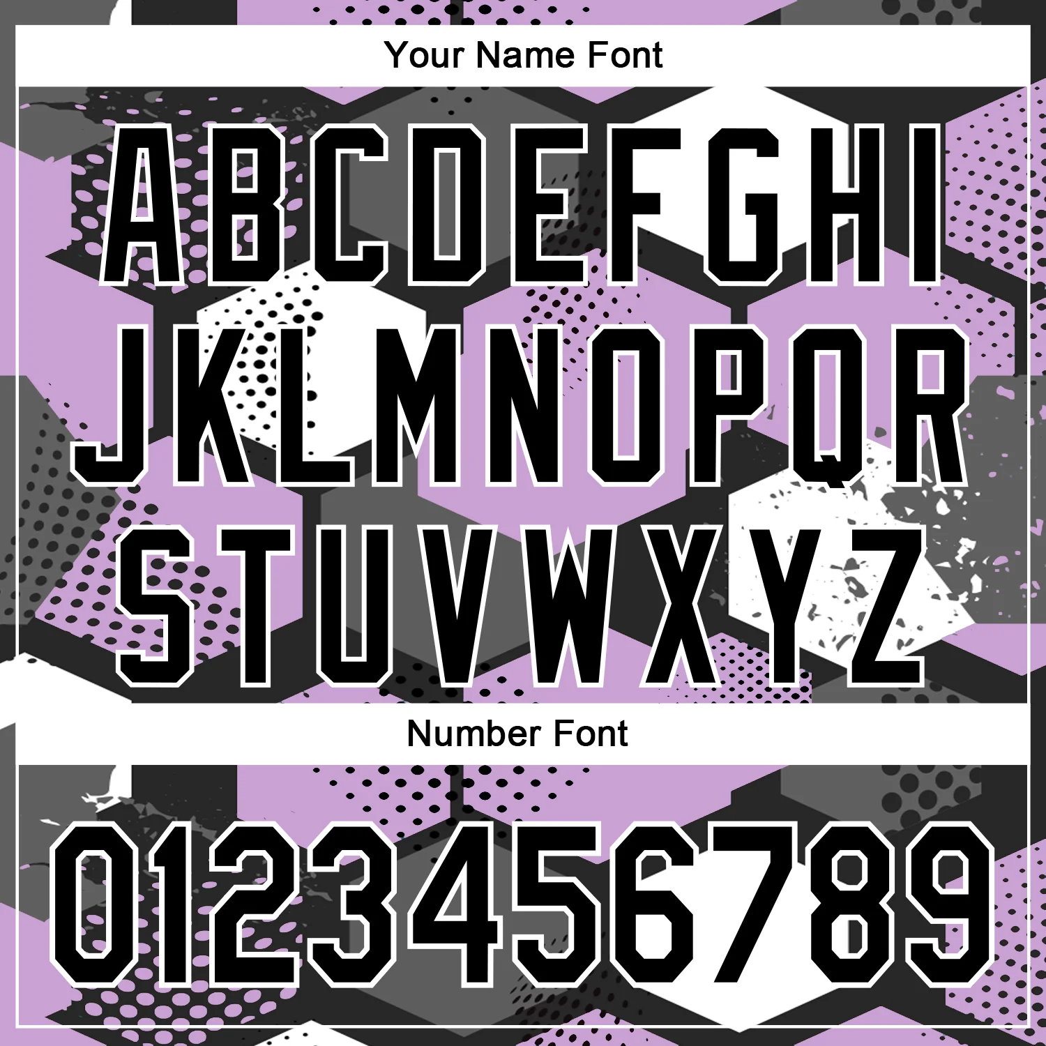 Custom Black Light Purple-White Geometric Shape Bomber Full-Snap Varsity Letterman Hoodie Jacket - Image 6