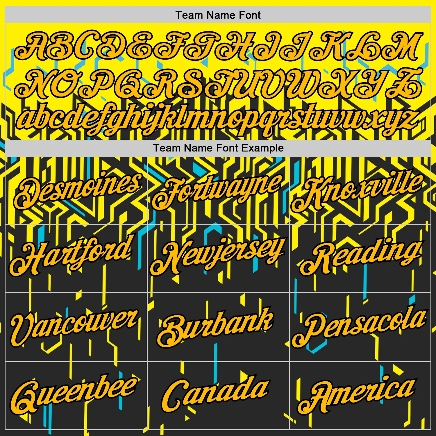 Custom Black Gold Light Yellow-Sky Blue 3D Esports Performance T-Shirt - Image 3