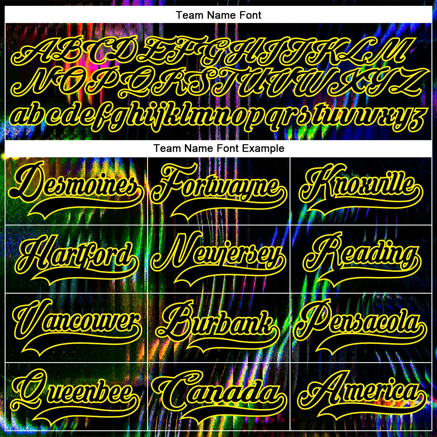 Custom Black Light Yellow Trippy Psychedelic Fluid Hockey Lace Neck Jersey - Image 6
