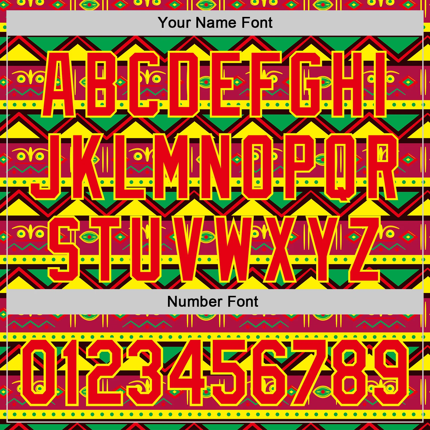 Custom Green Fire Red Light Yellow-Black 3D Pattern Design Black History Month African Ethnicity Style Abstract Geometric Authentic Baseball Jersey - Image 5