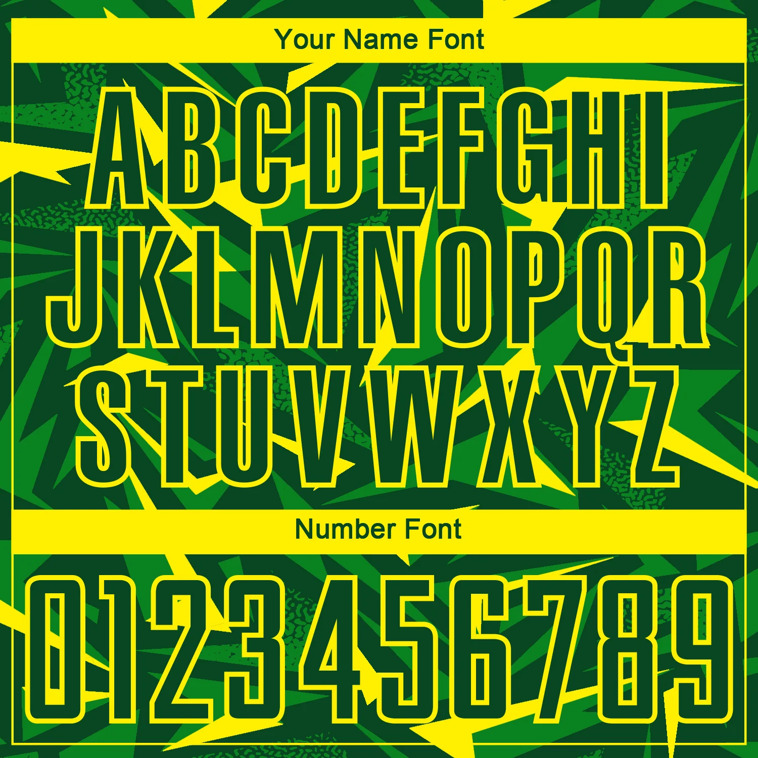 Custom Green Light Yellow-Grass Green Cyber Mecha E-sport Geometric Shards Spike Sublimation Soccer Uniform Jersey - Image 6
