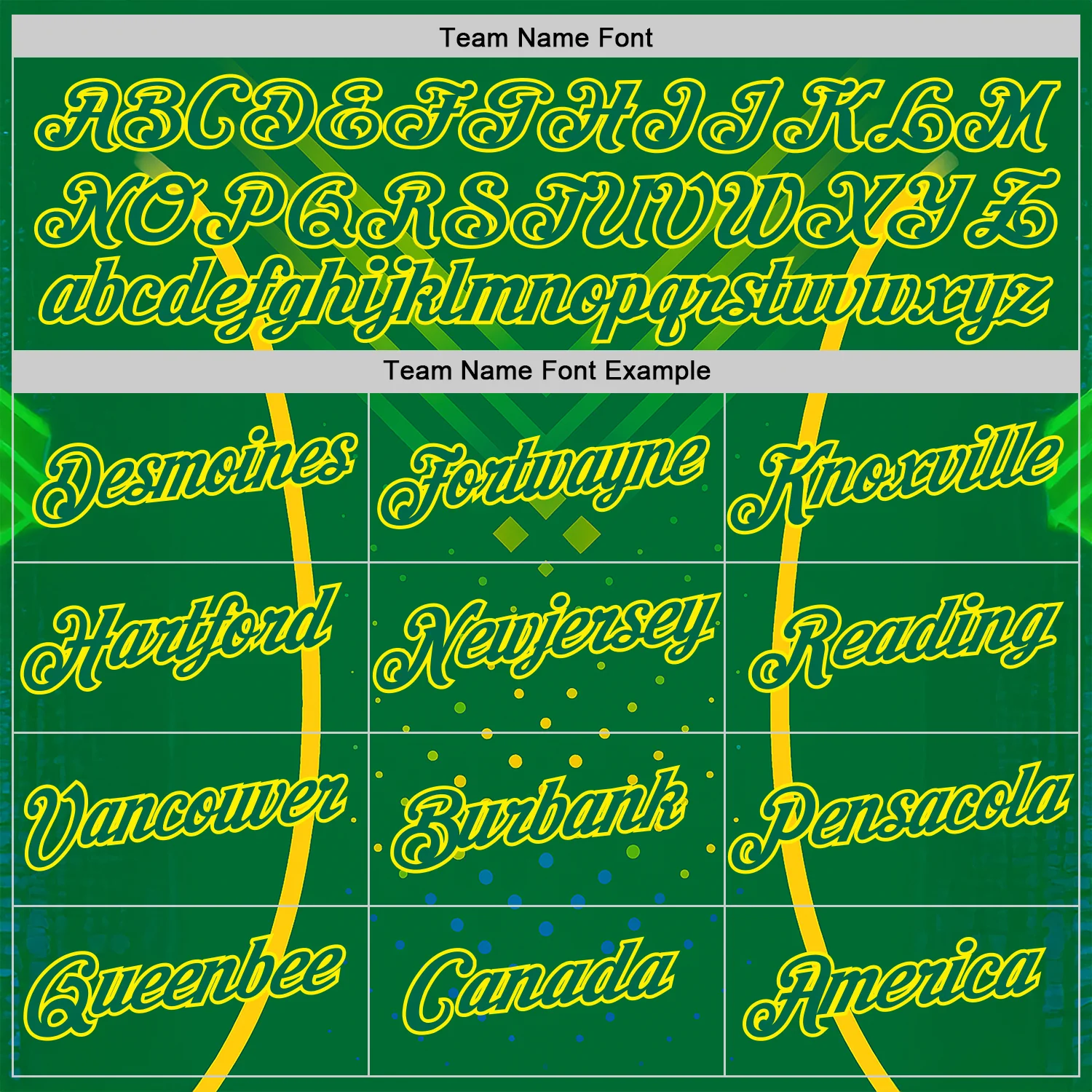 Custom Green Kelly Green-Light Yellow 3D Pattern Design Brazil Jamaica Sportswear Performance T-Shirt - Image 3