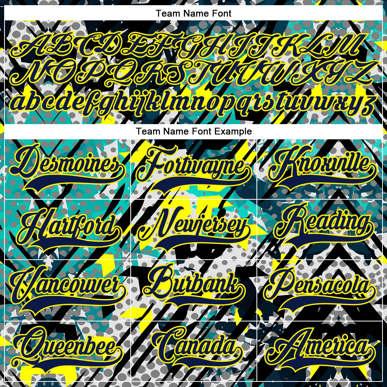 Custom Navy Light Yellow-Aqua 3D Pattern Abstract Grunge Hockey Lace Neck Jersey - Image 4