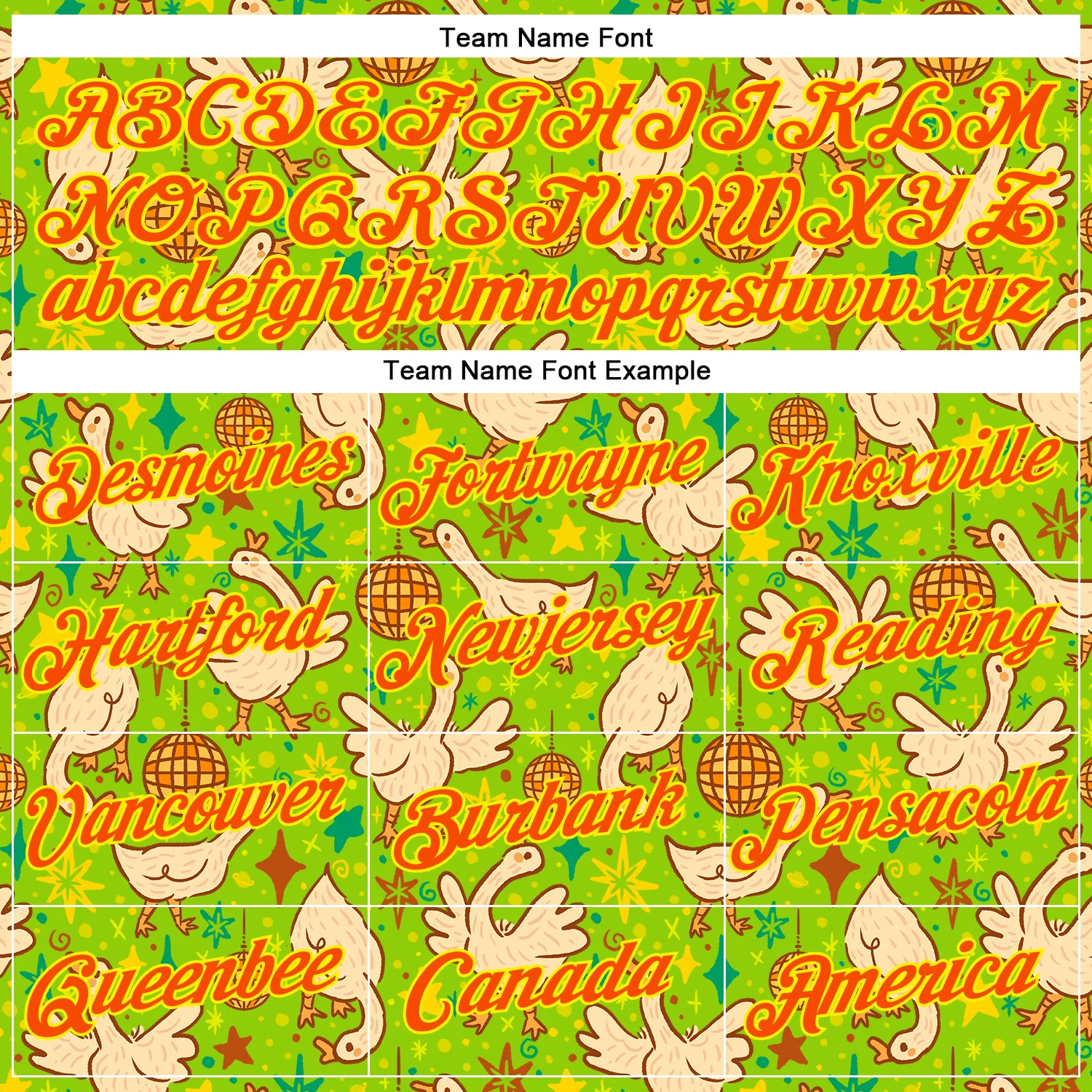 Custom Stitched Neon Green Orange-Light Yellow 3D Emi Bee Cosmic Disco Geese Sports Pullover Sweatshirt Hoodie - Image 3