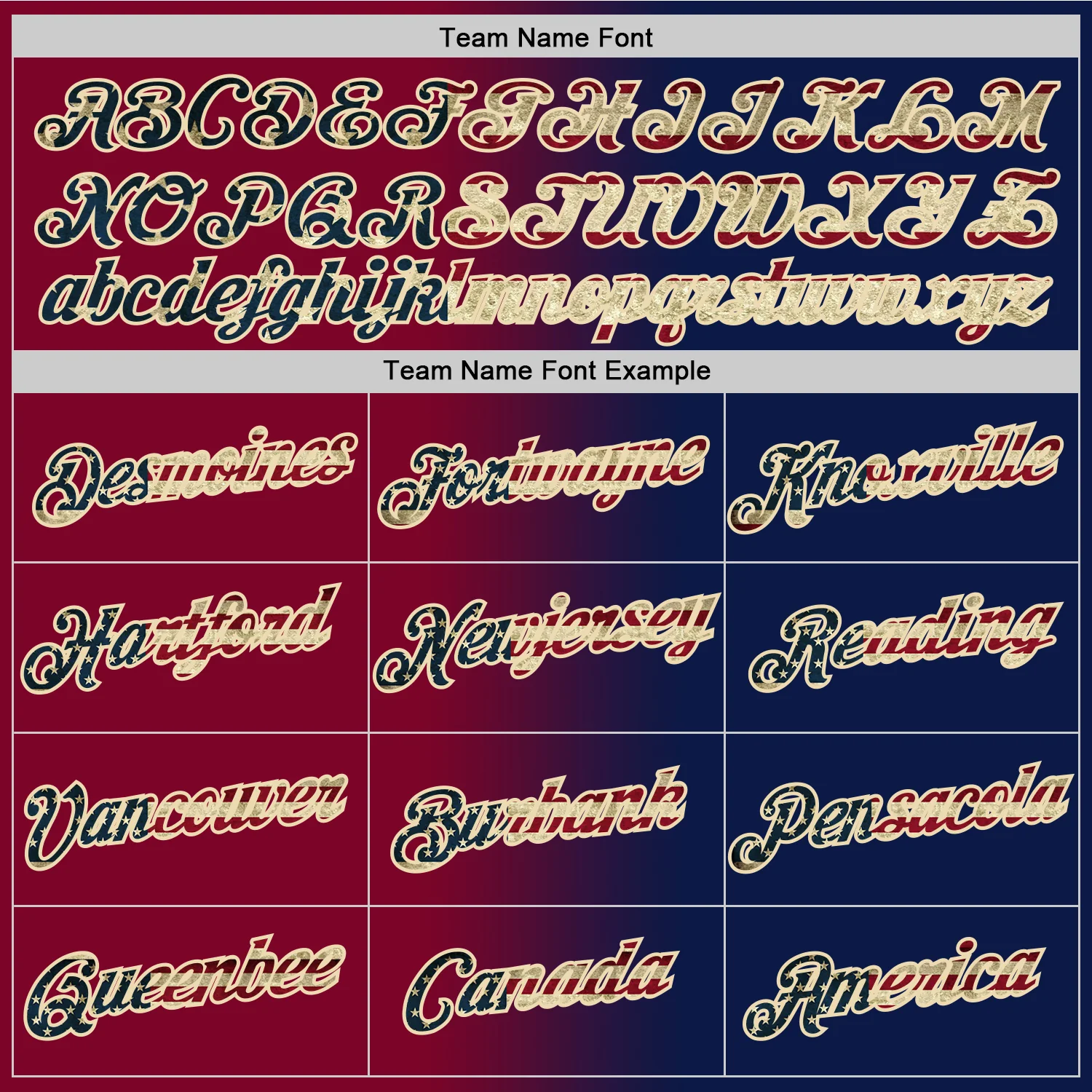 Custom Navy Vintage USA Flag Maroon-Cream Gradient Fashion Performance T-Shirt - Image 4