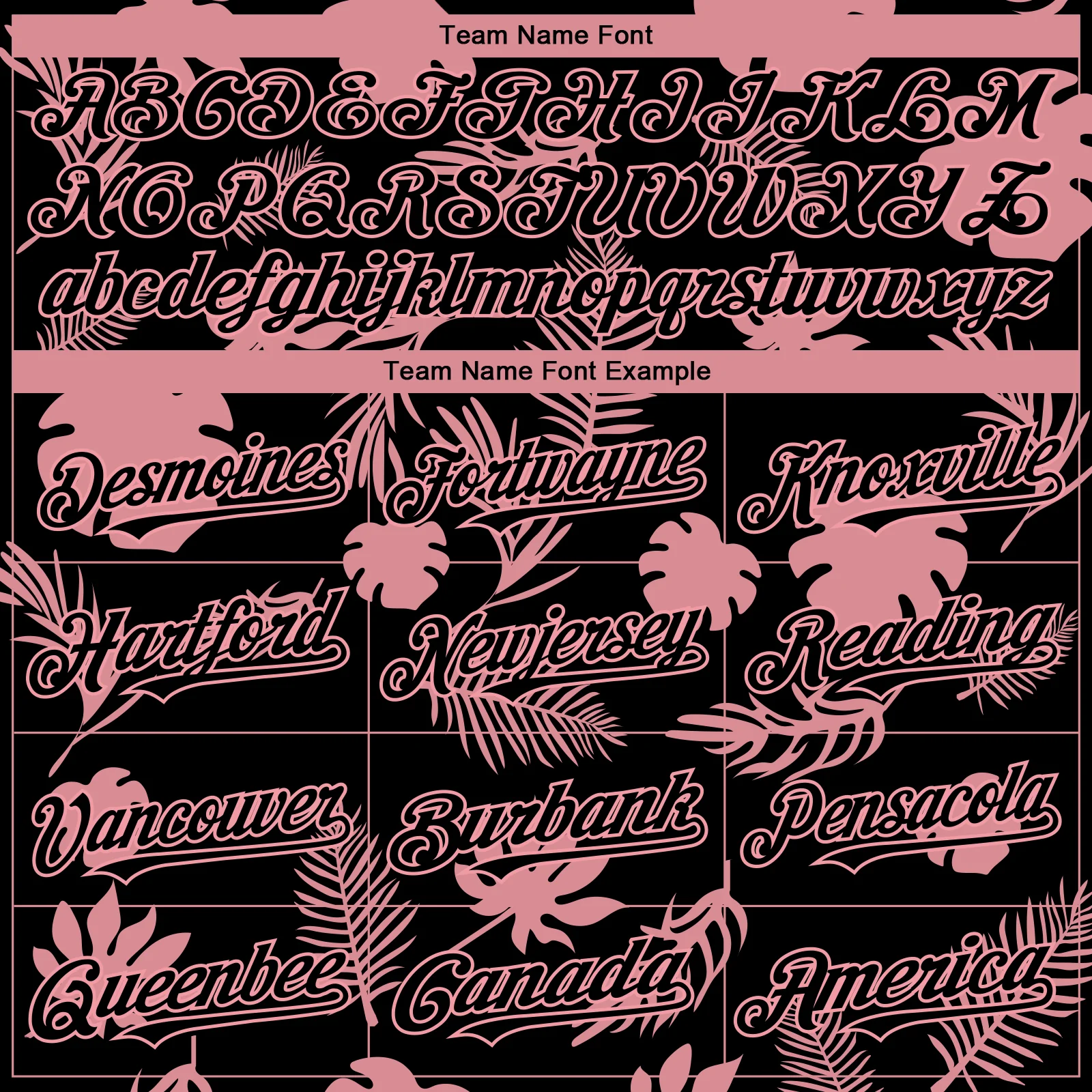 Custom Black Medium Pink Hawaii Palm Leaves Authentic Baseball Jersey - Image 4