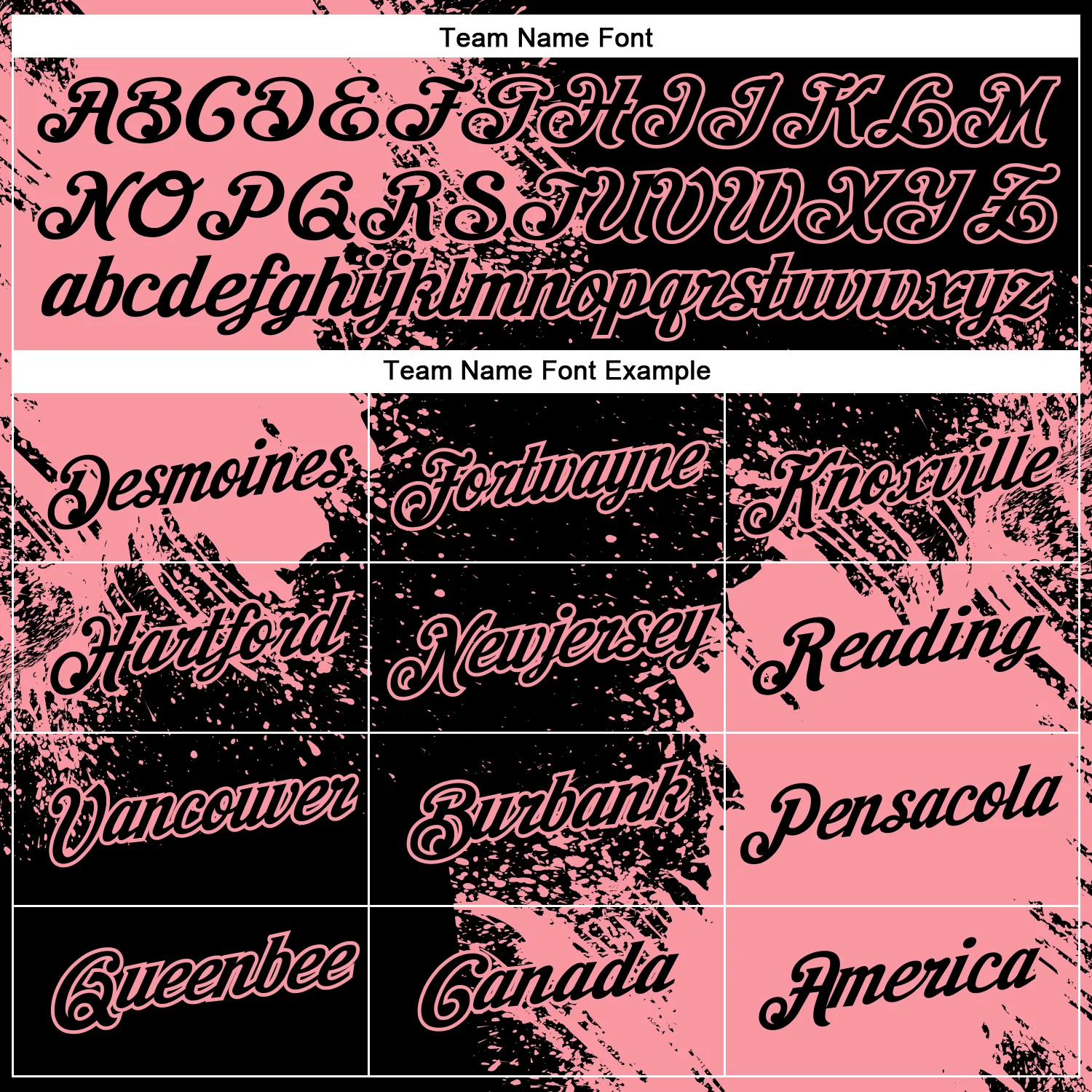Custom Black Medium Pink 3D Pattern Design Abstract Brush Stroke Performance T-Shirt - Image 3