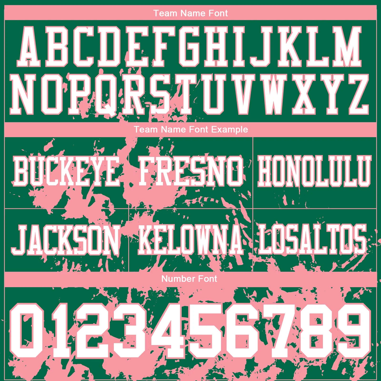 Custom Kelly Green White-Medium Pink 3D Pattern Splash Authentic Football Jersey - Image 3