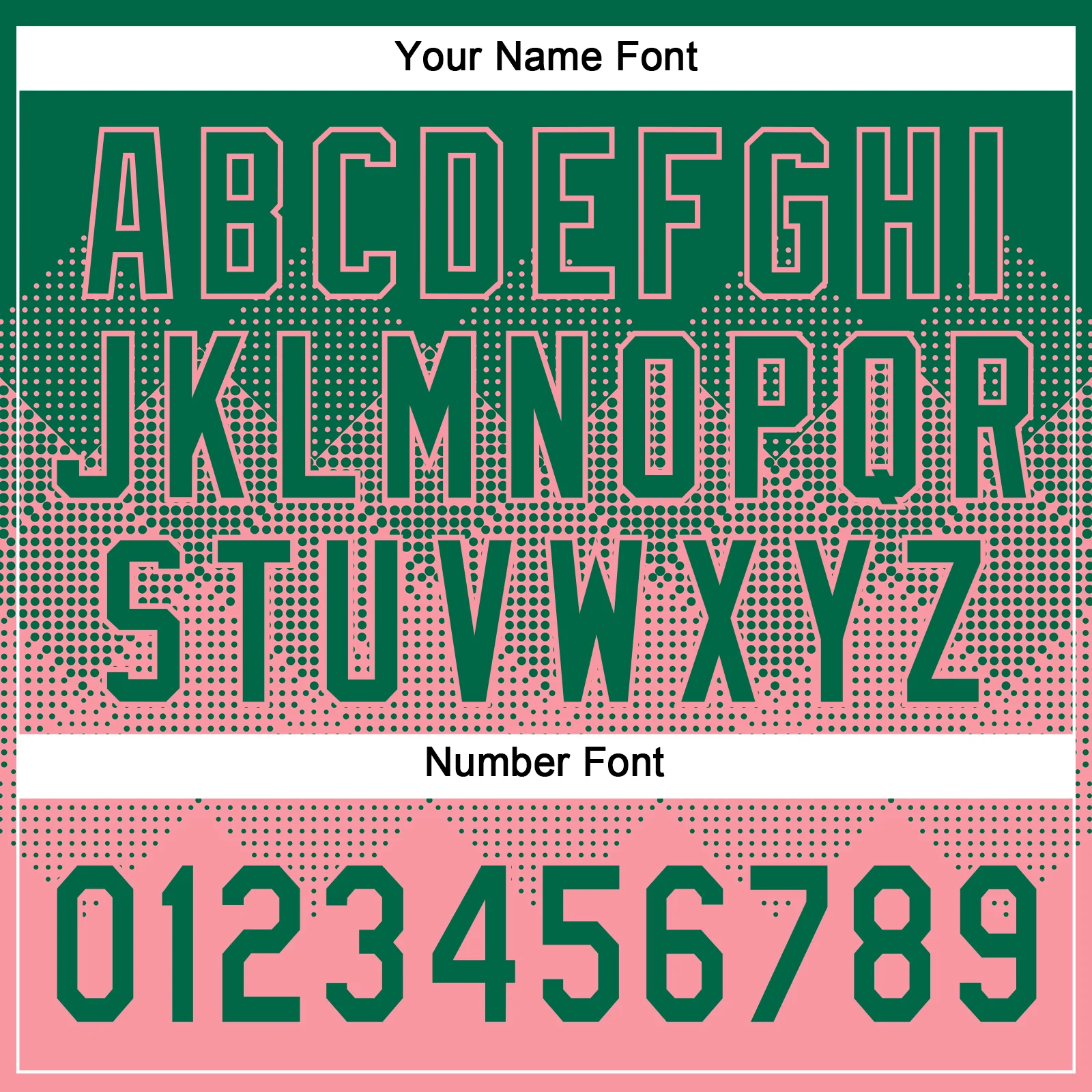 Custom Kelly Green Medium Pink 3D Gradient Square Shape Two-Button Unisex Softball Jersey - Image 5