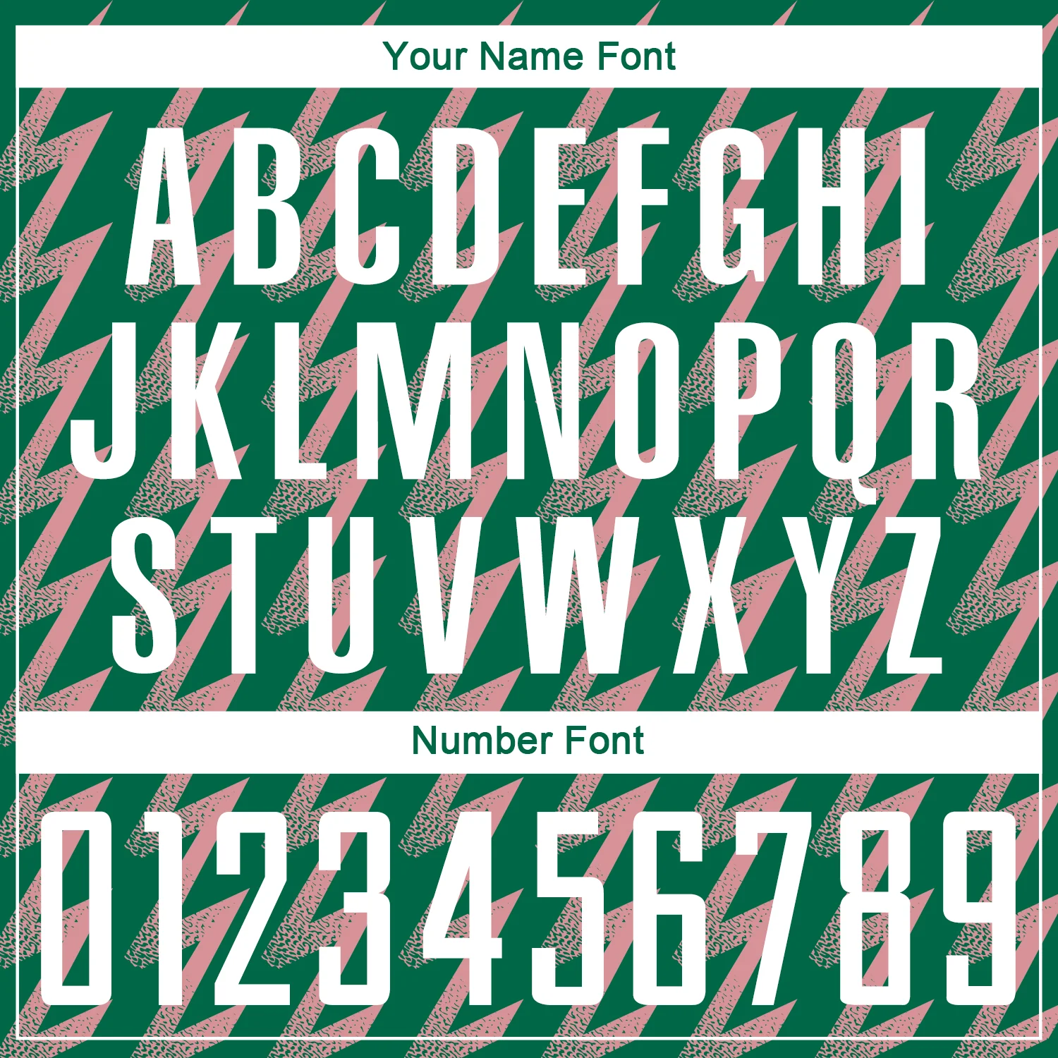 Custom Kelly Green White-Medium Pink Zigzag Shape Sublimation Soccer Uniform Jersey - Image 6