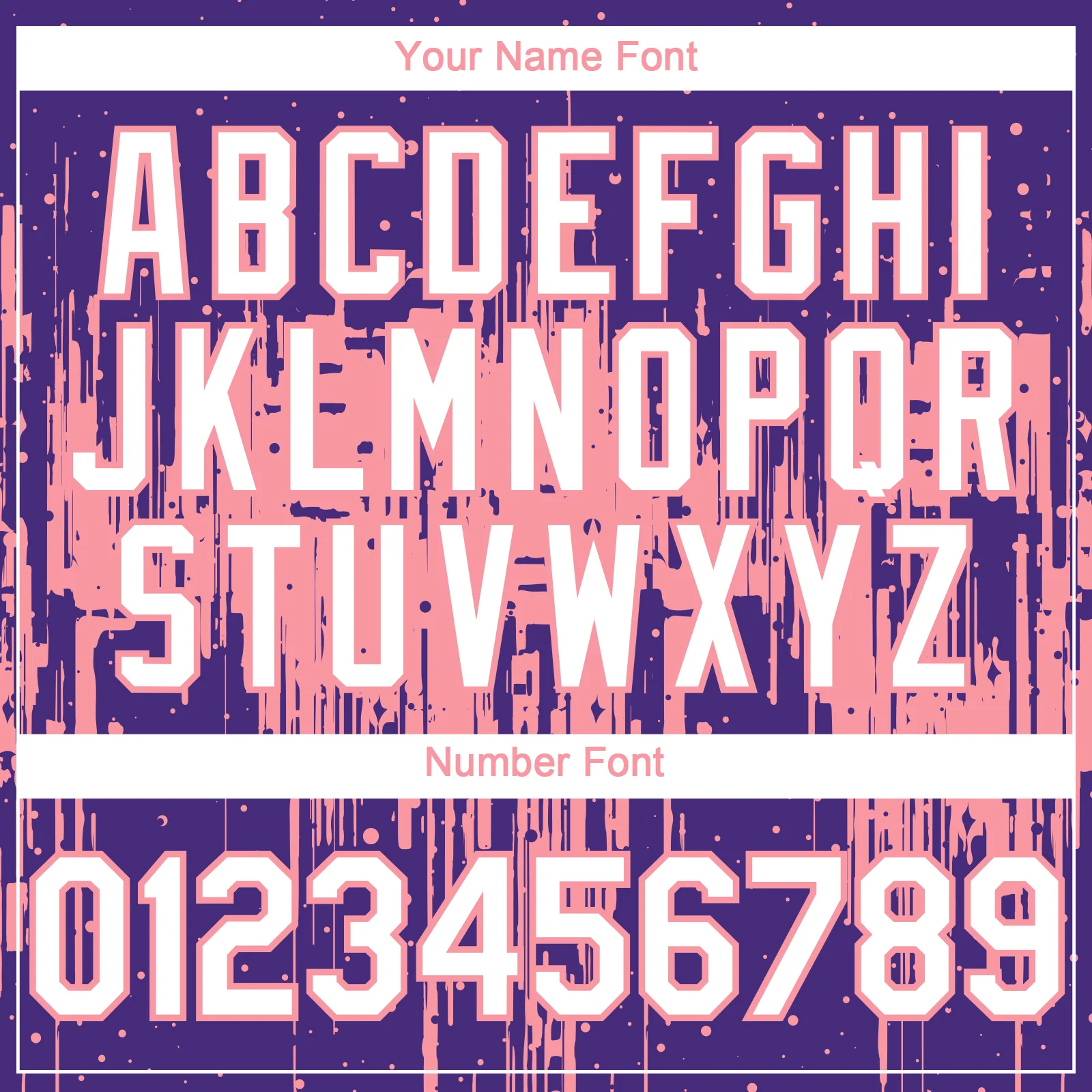 Custom Purple White-Medium Pink Dripping Splatter Paint Authentic Baseball Jersey - Image 5