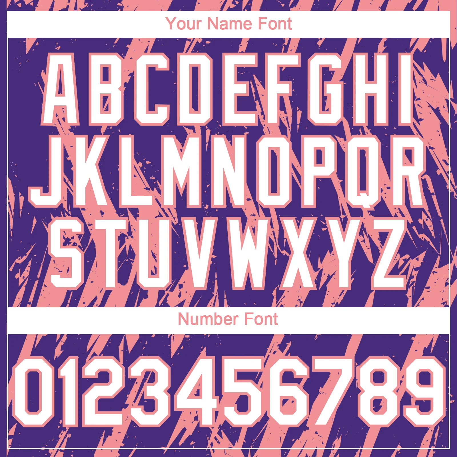 Custom Purple White-Medium Pink Splatter Torn Sharp Brush Stroke Authentic Baseball Jersey - Image 5