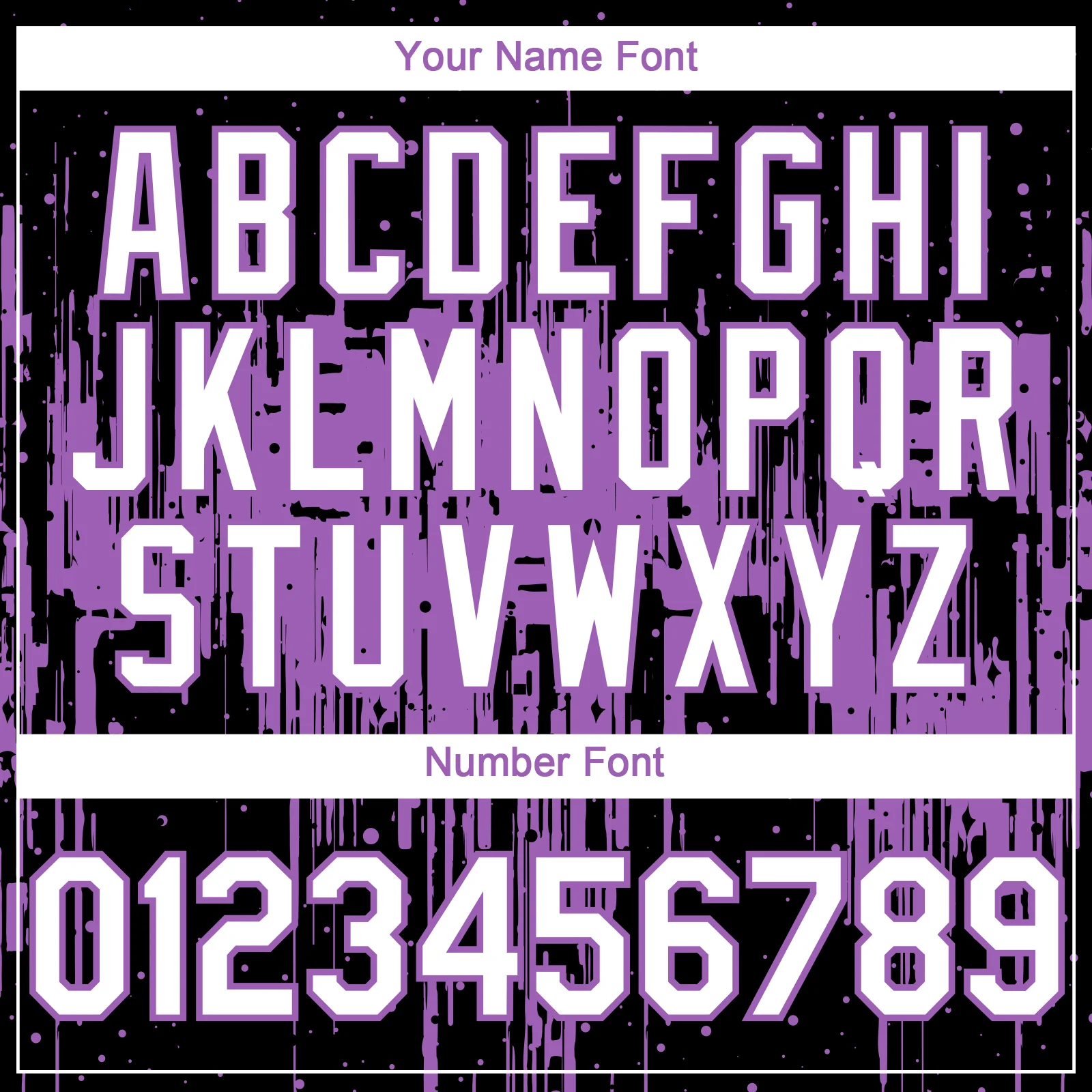 Custom Black White-Medium Purple Dripping Splatter Paint Authentic Baseball Jersey - Image 5
