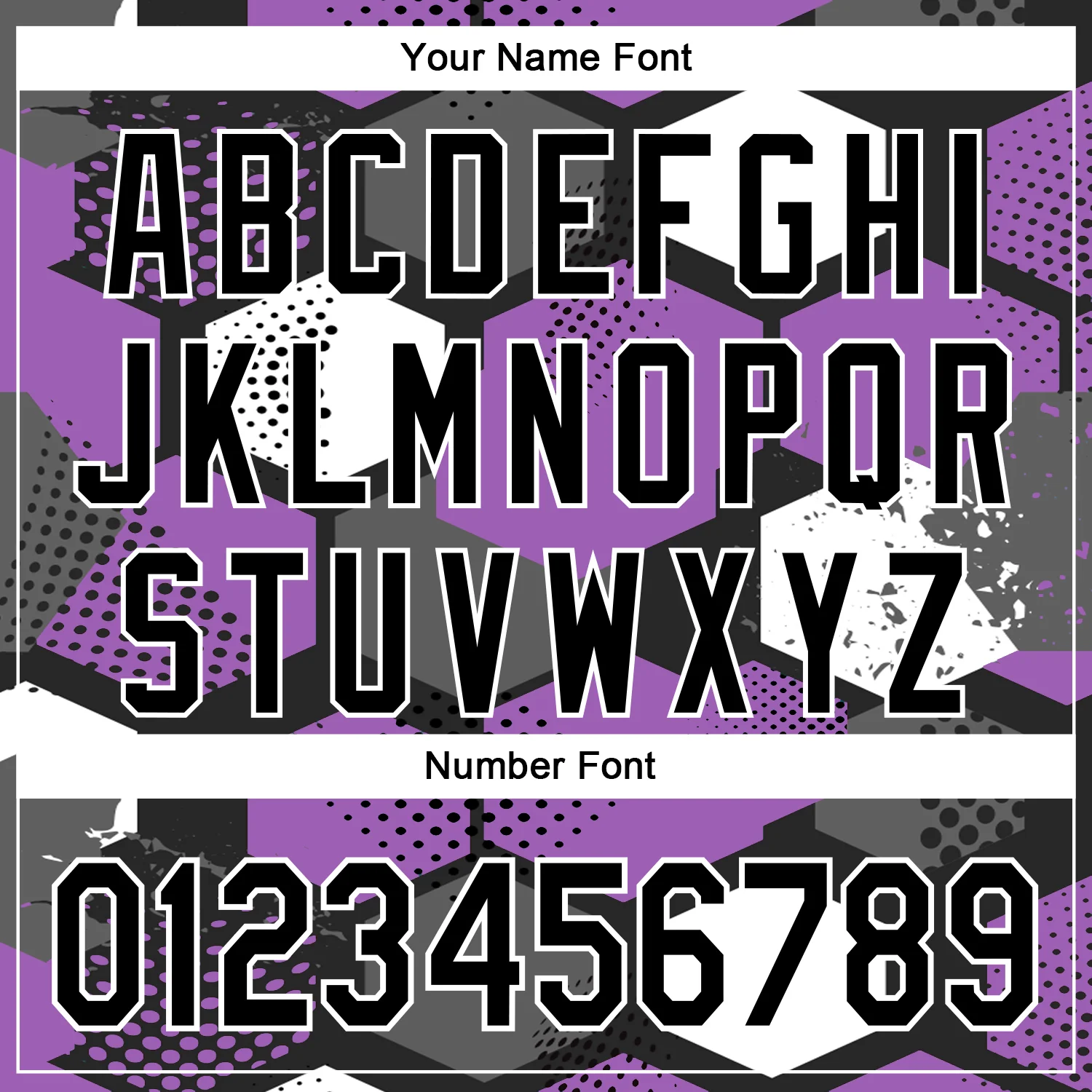 Custom Black Medium Purple-White Geometric Shape Bomber Full-Snap Varsity Letterman Hoodie Jacket - Image 6