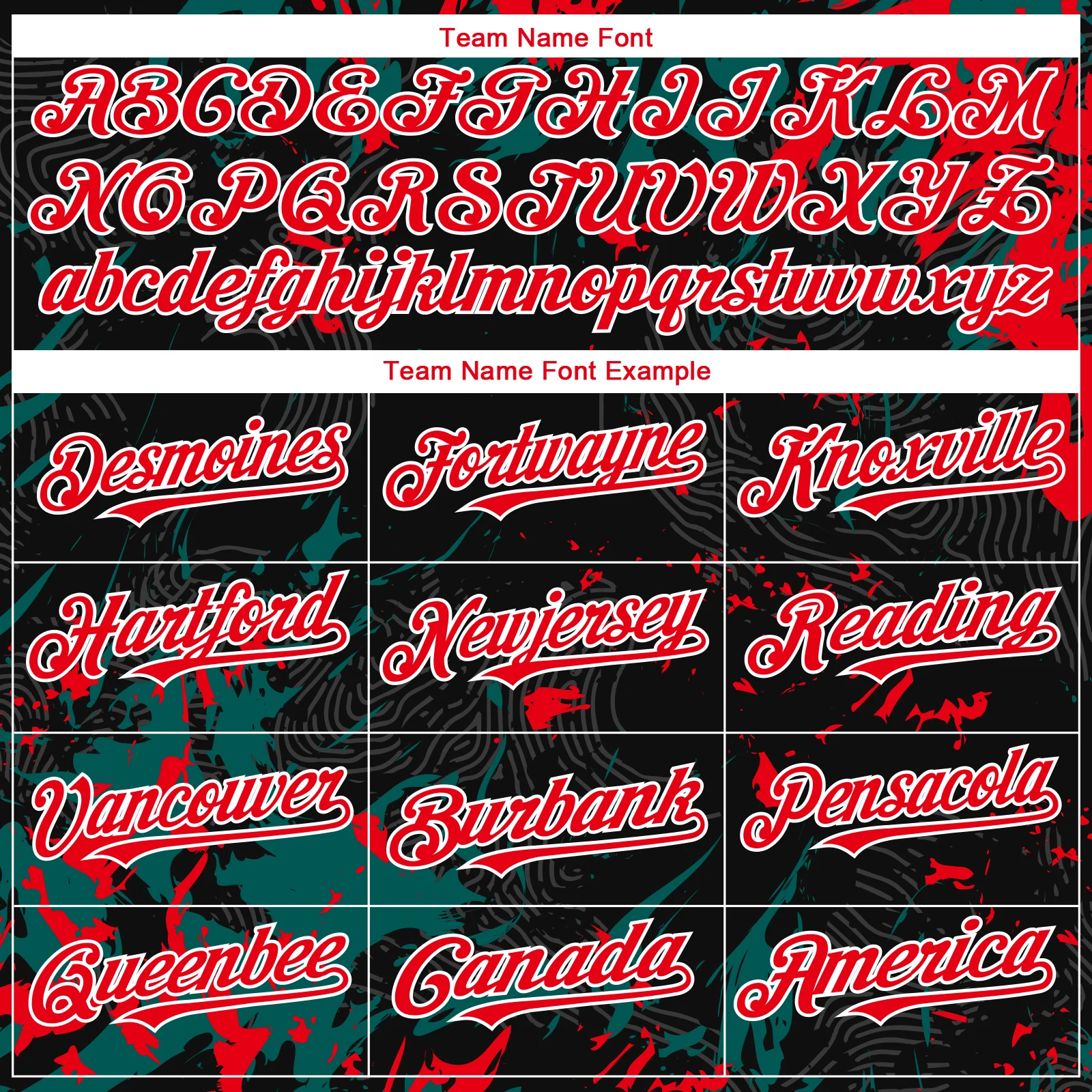 Custom Black Fire Red Midnight Green-White Splash Authentic Baseball Jersey - Image 4